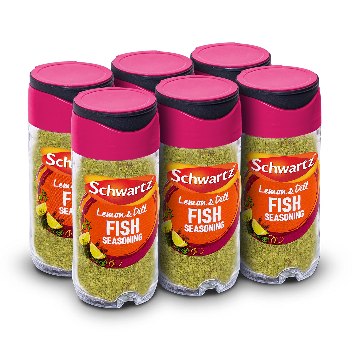 Schwartz Lemon & Dill Fish Seasoning 55g Jar - Pack of 6