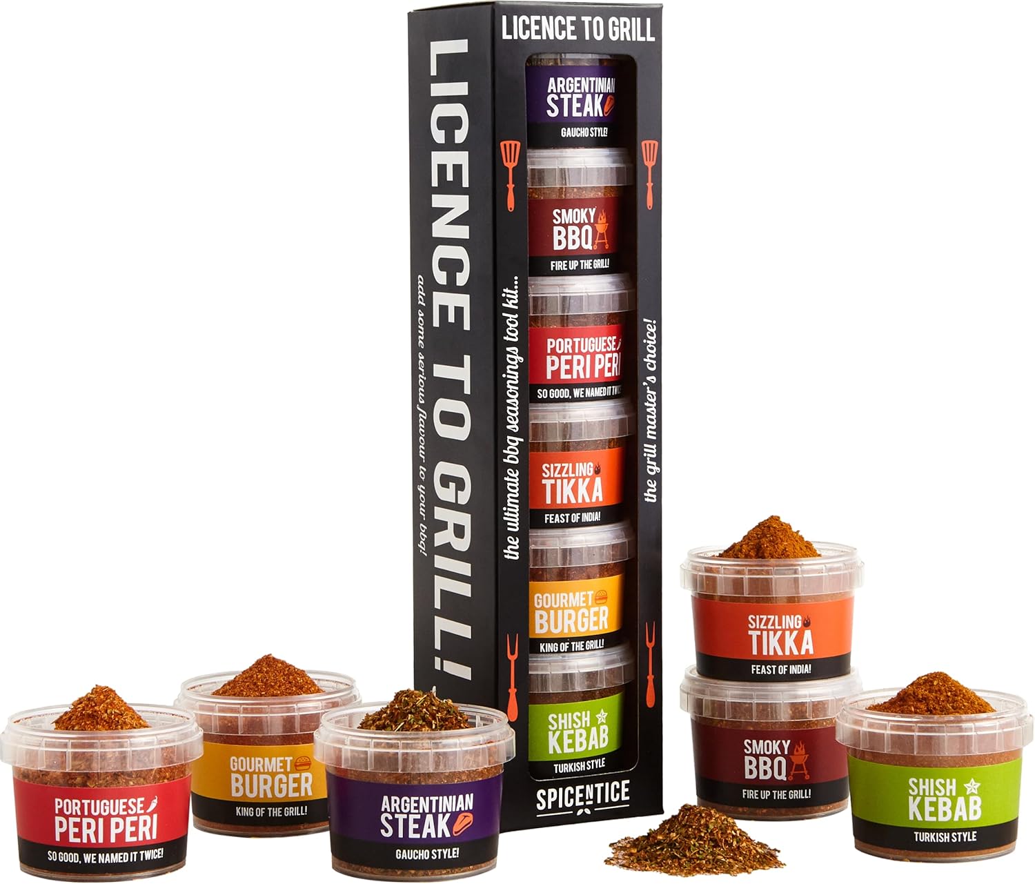 SPICE "N" TICE - Das ultimative Gewürz-, Würz- und Marinaden-BBQ-Rub-Grill-Geschenkset