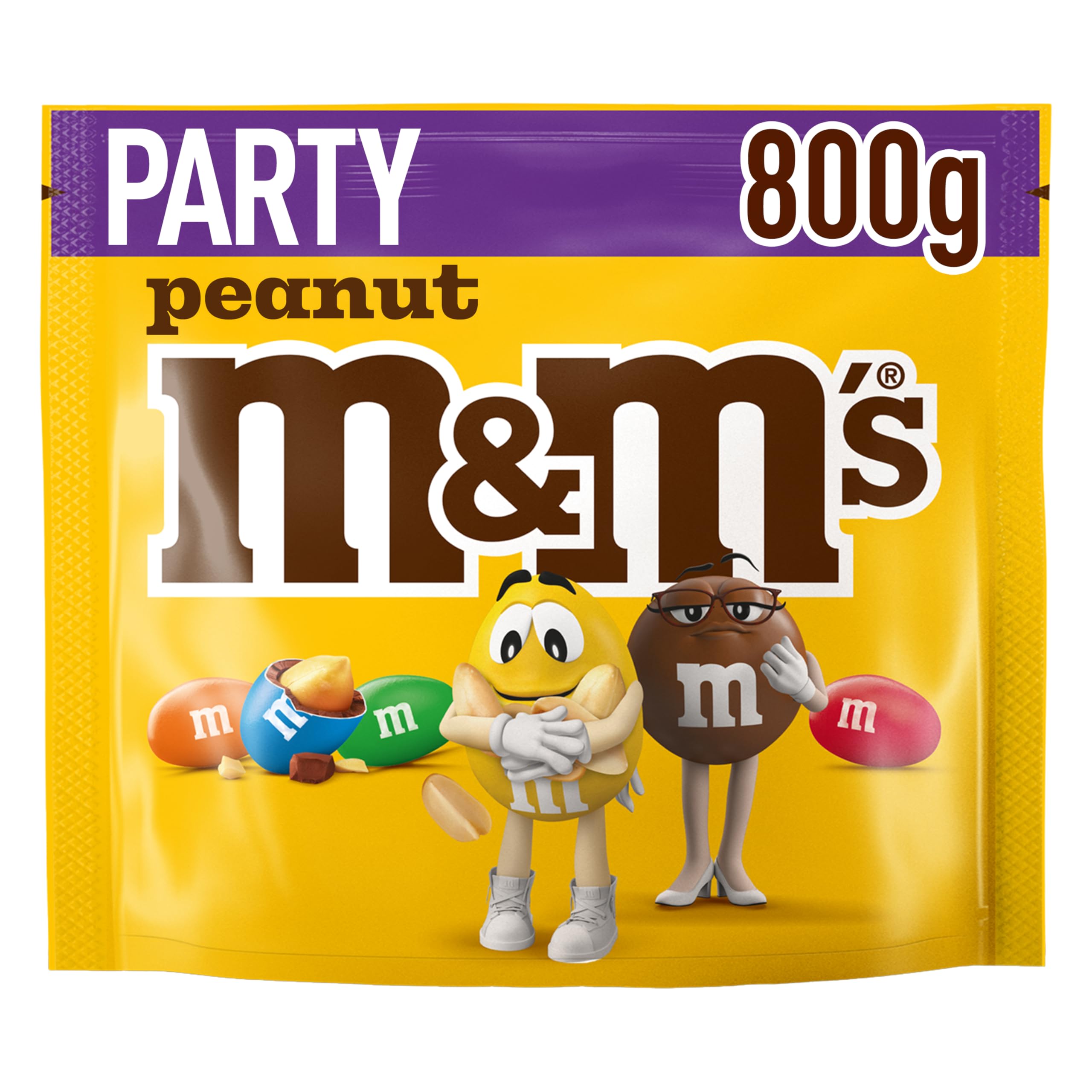 M&M's Erdnussmilchschokolade Party Großpackung - 1kg Snackpackung