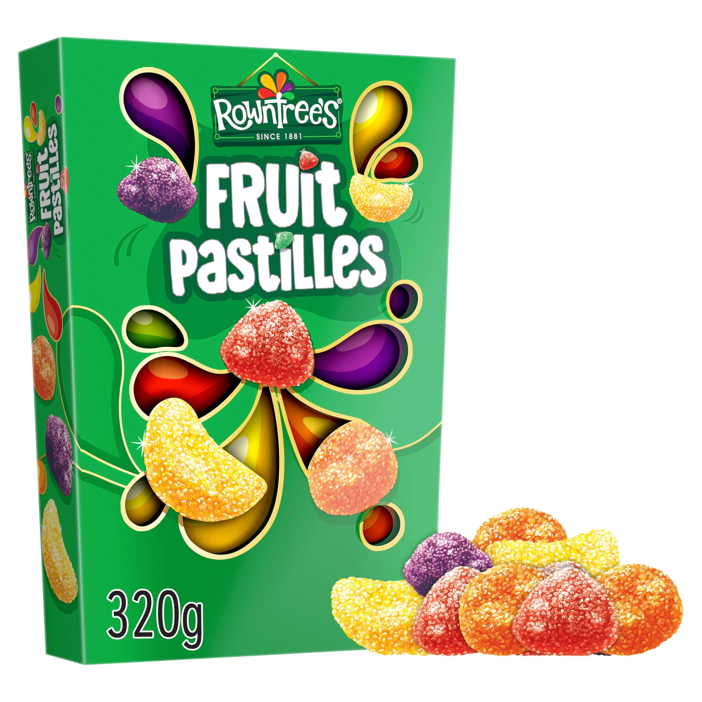 Rowntree's Fruchtpastillen Karton - 320 g vegane Kaubonbons