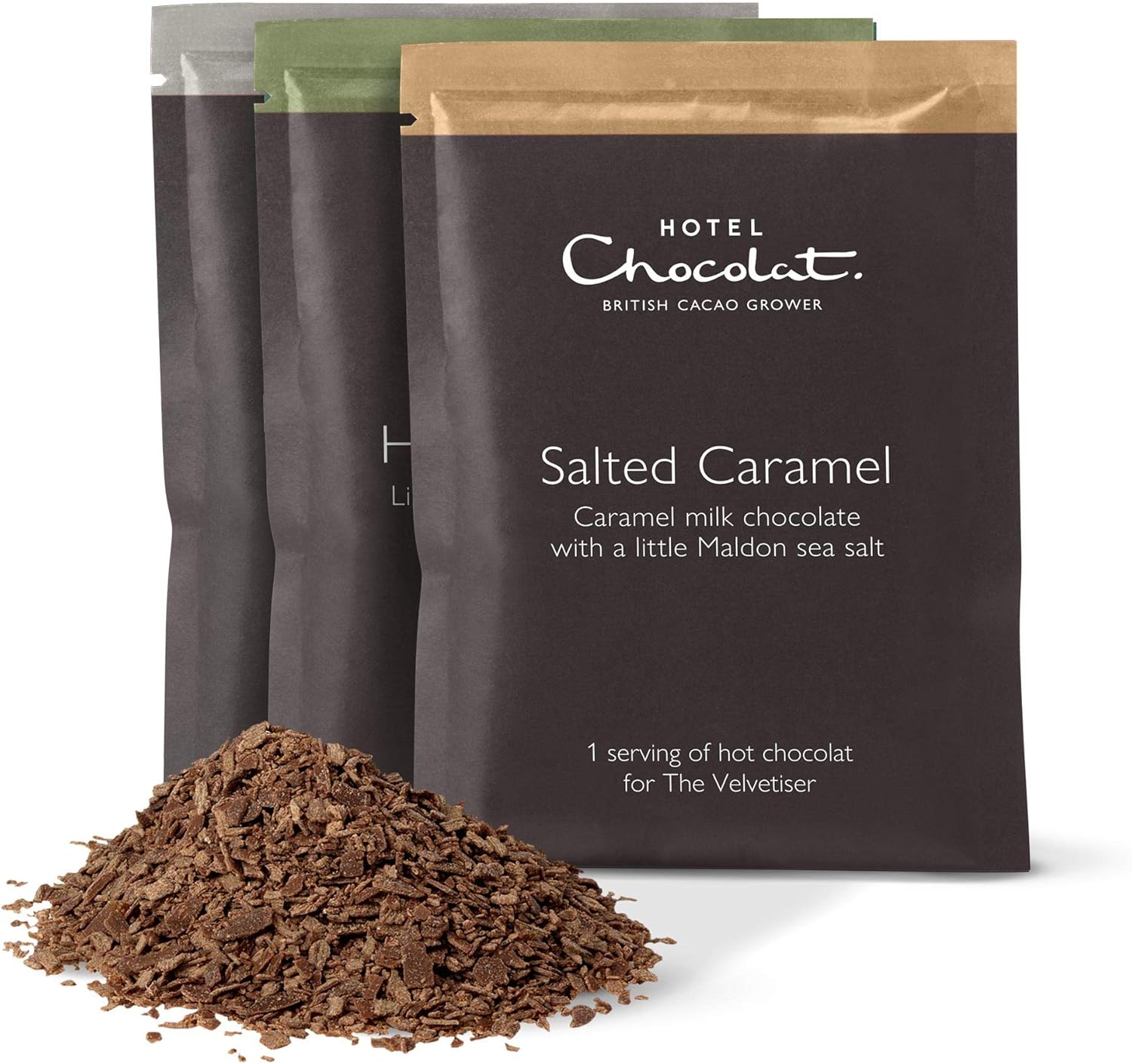 Hotel Chocolat Heiße Schokolade Auswahlbox - 20 Beutel mit echten Schokoladenflocken
