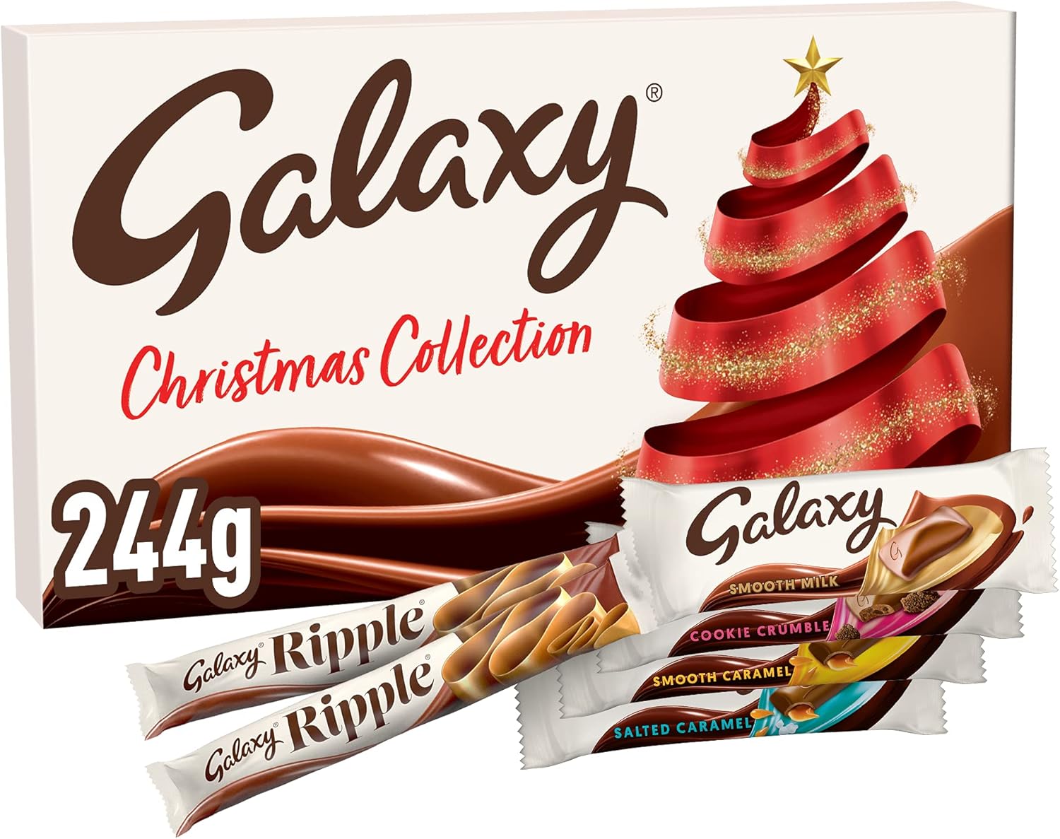 Galaxy – Weihnachtsschokoladen-Geschenkbox-Sortimentspackung