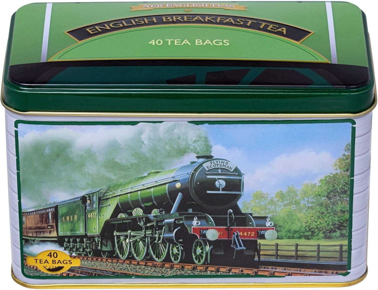 New English Teas Flying Scotsman Teedose – 40 English Breakfast Teebeutel