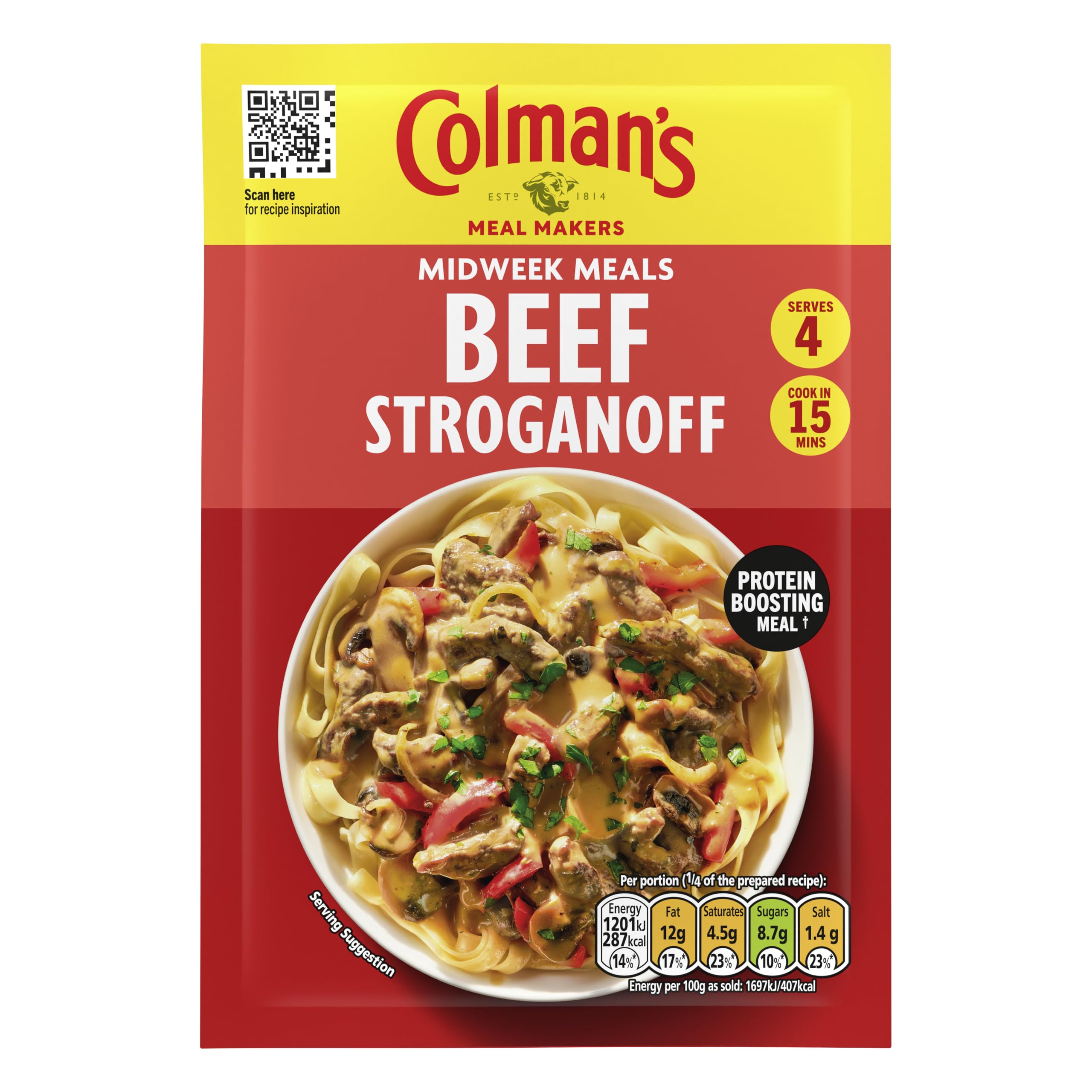 Colman's Beef Stroganoff Meal Maker – Schnelle Saucenmischung für herzhafte Familienmahlzeiten