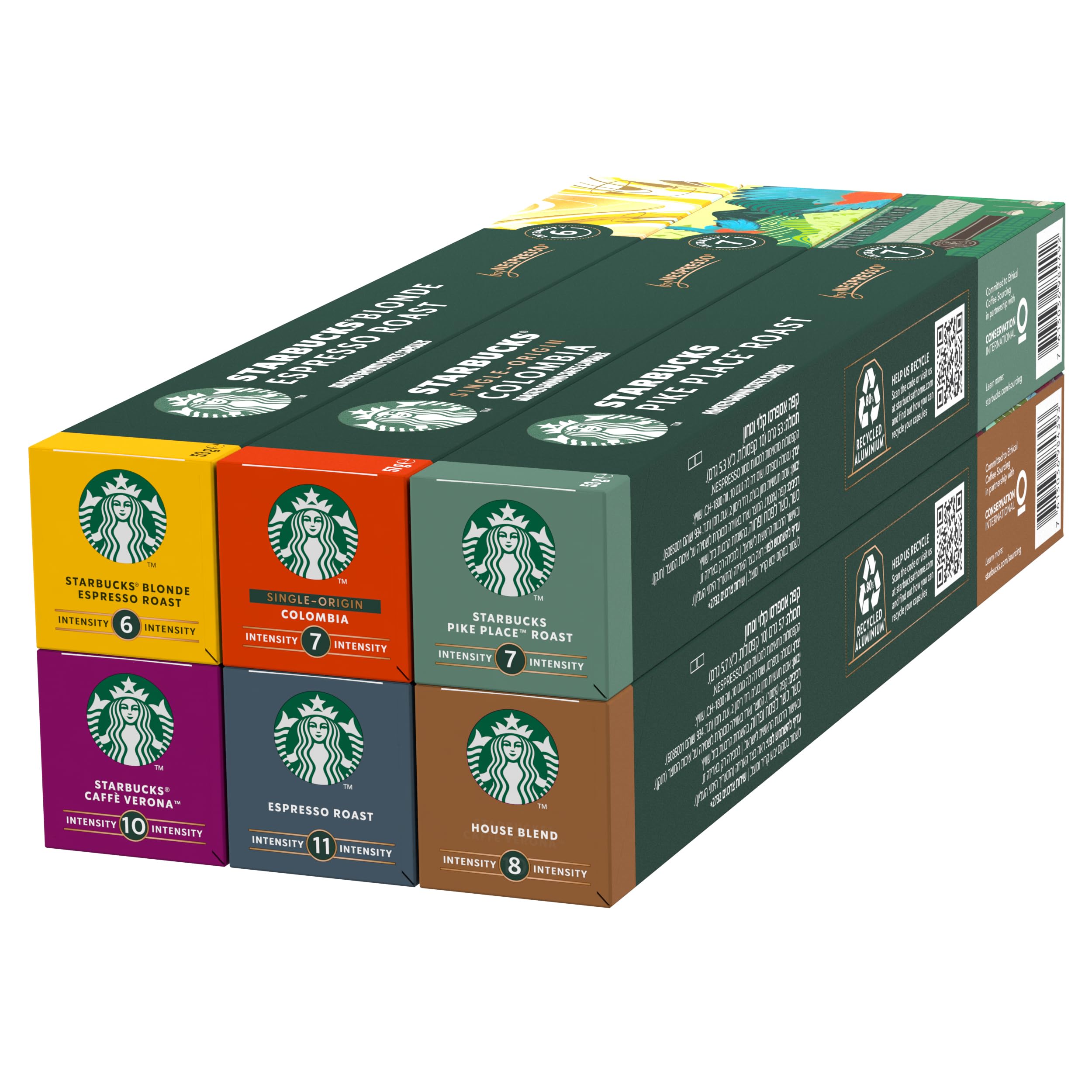 STARBUCKS - Discovery Variety Pack von Nespresso Kaffeekapseln, 60 Stück