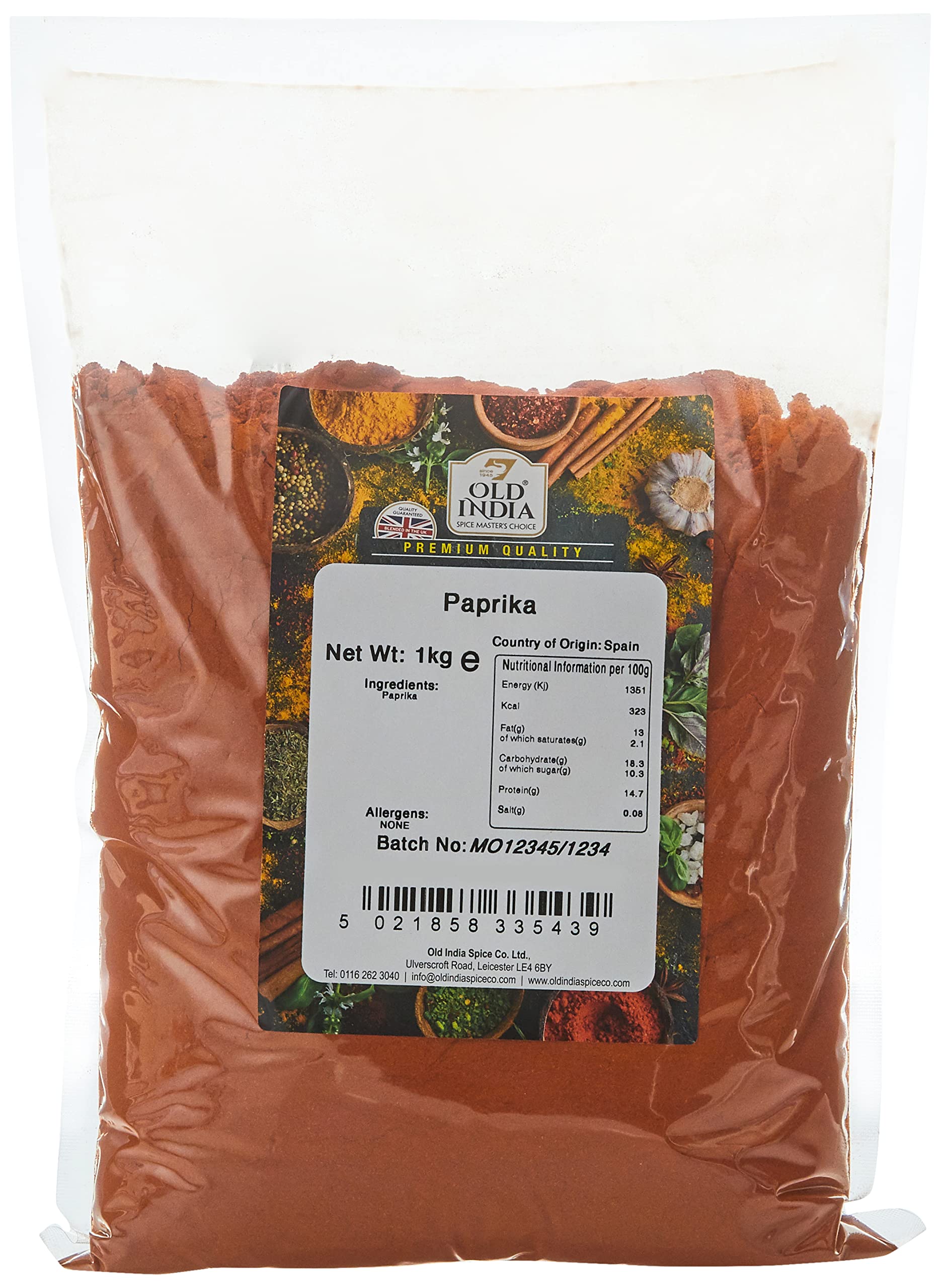 Old India Paprika 1 Kg - Natürliche Gewürze & Würzmittel