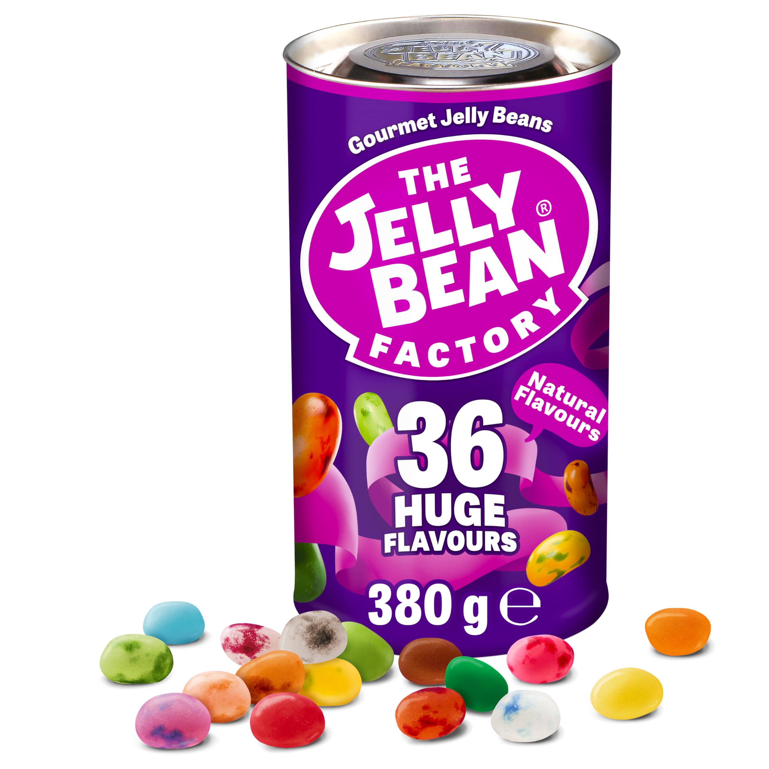 The Jelly Bean Factory Gourmet Jelly Beans Geschenk 380g Dose - Glutenfreie Süßigkeiten in Großpackung