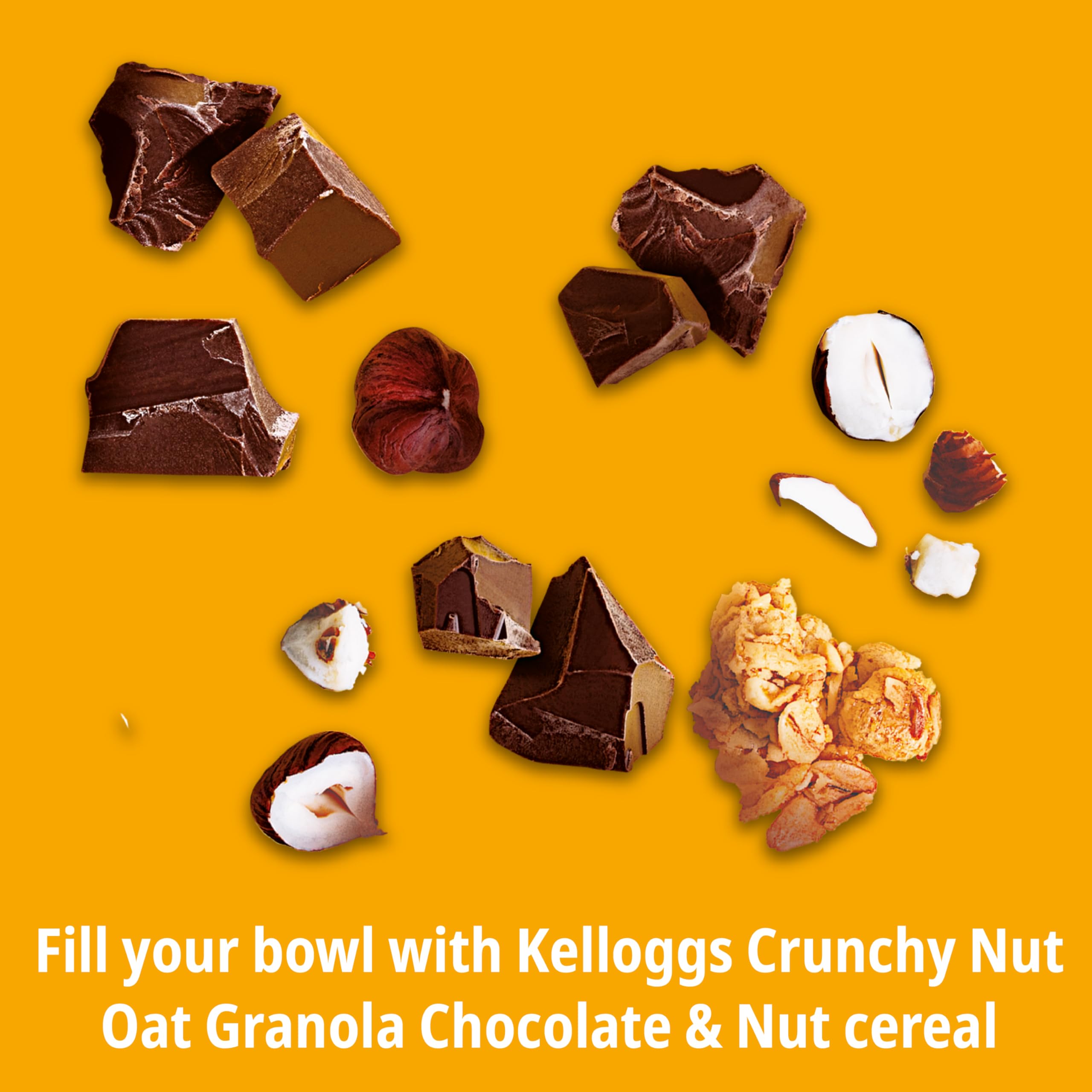 Kellogg's Crunchy Nut Haselnüsse & Schokoladen-Granola, 600 g