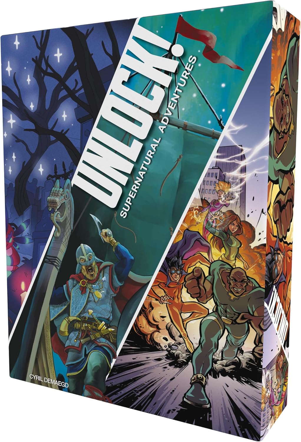Space Cowboys Unlock! 12 Supernatural Adventures – Kooperatives Kartenspiel