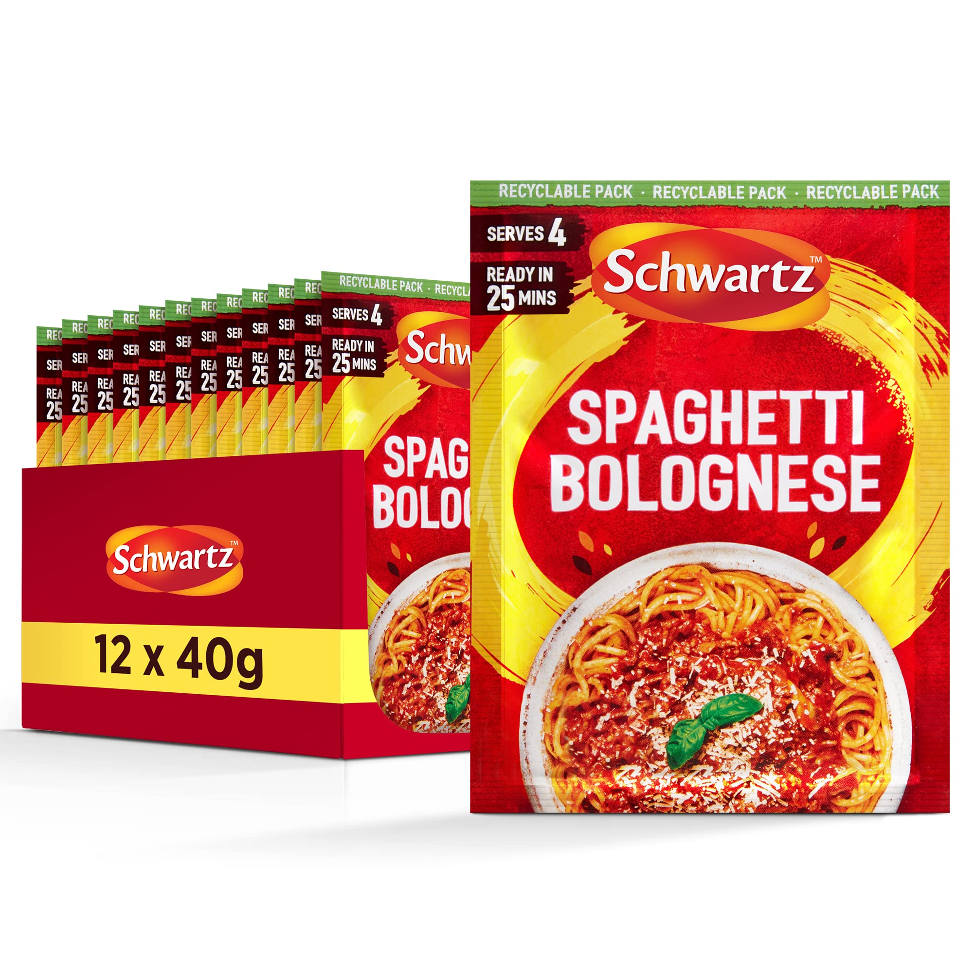 Schwartz Spaghetti Bolognese Rezeptmischung (40 g) – 12er-Pack