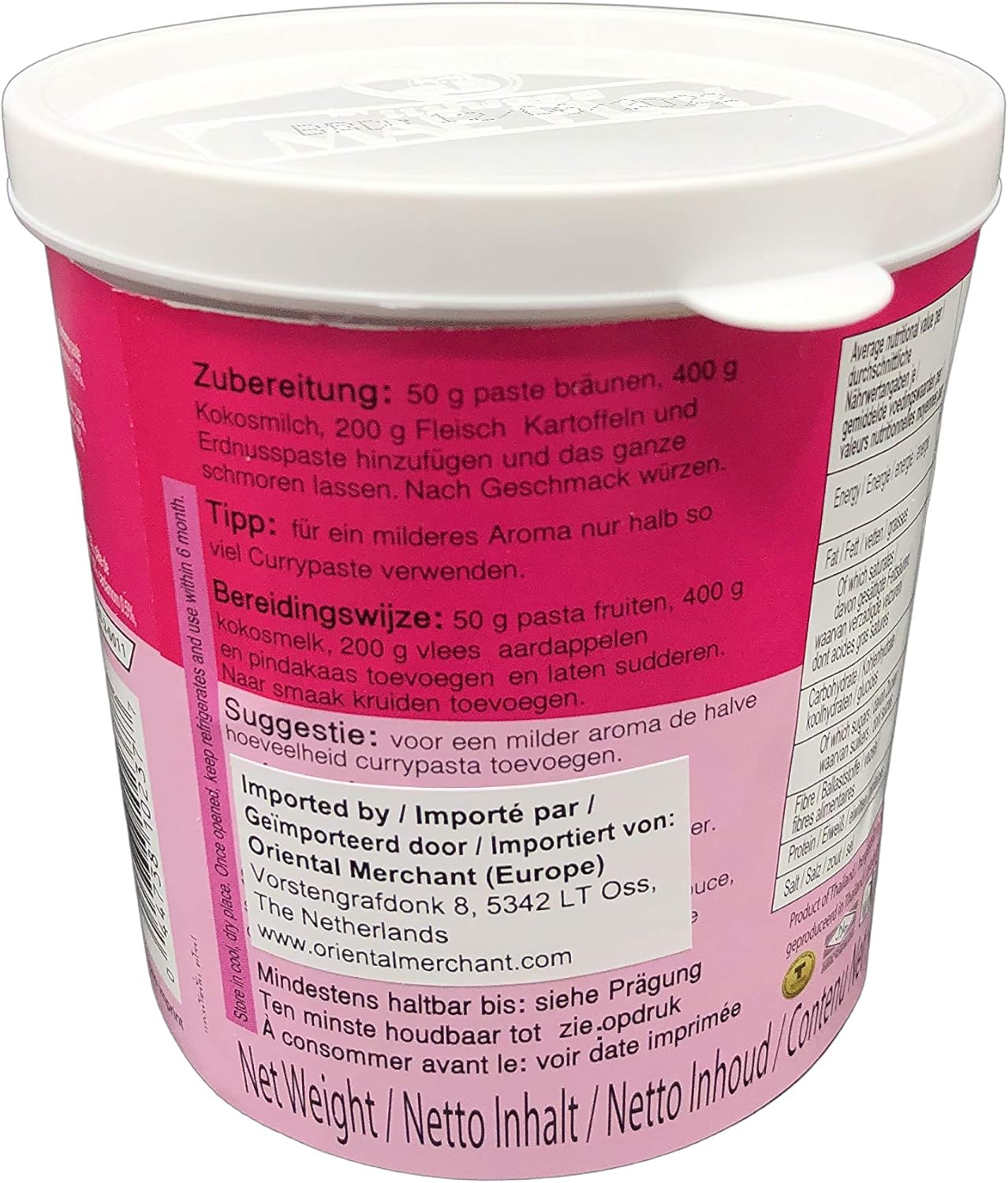 Mae Ploy Massaman Currypaste - 400g Dose