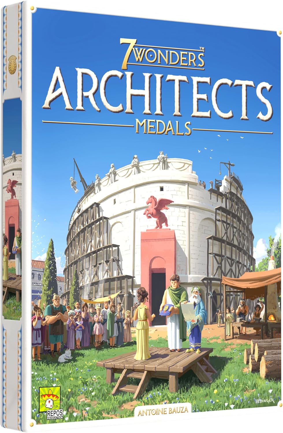 Repos Production 7 Wonders Architects: Medaillen-Brettspiel-Erweiterung