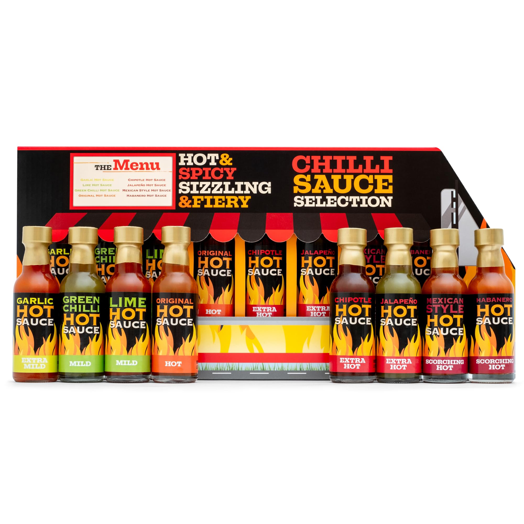 Scharfe Saucen-Geschenkset – Chilisaucen-Auswahl, 8er-Pack, einschließlich Sriracha, Taba