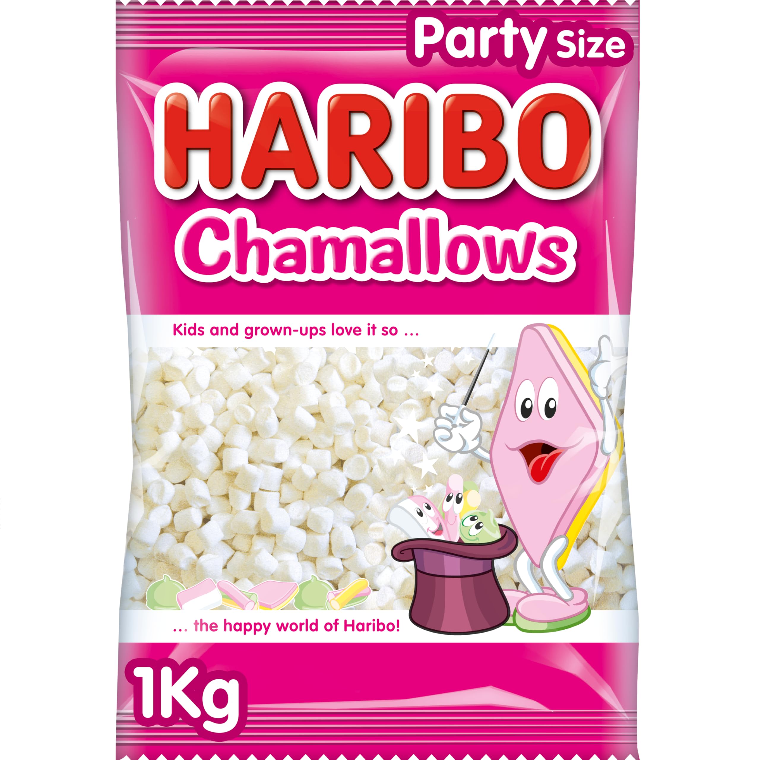 HARIBO Chamallows Mini Weiße Marshmallows - 1kg Beutel