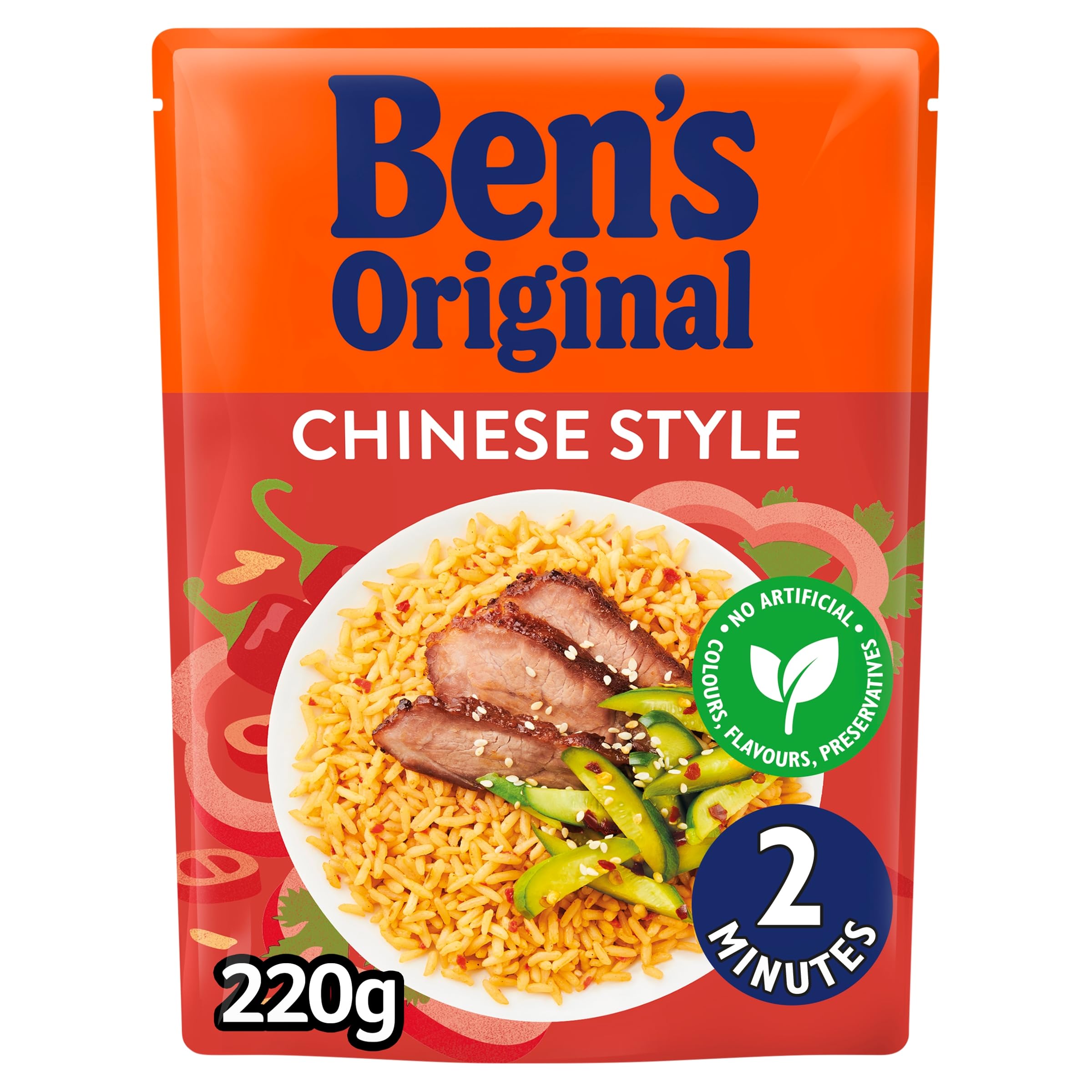 Ben's Original Reisbeutel nach chinesischer Art für die Mikrowelle, 220 g – für 2 Personen
