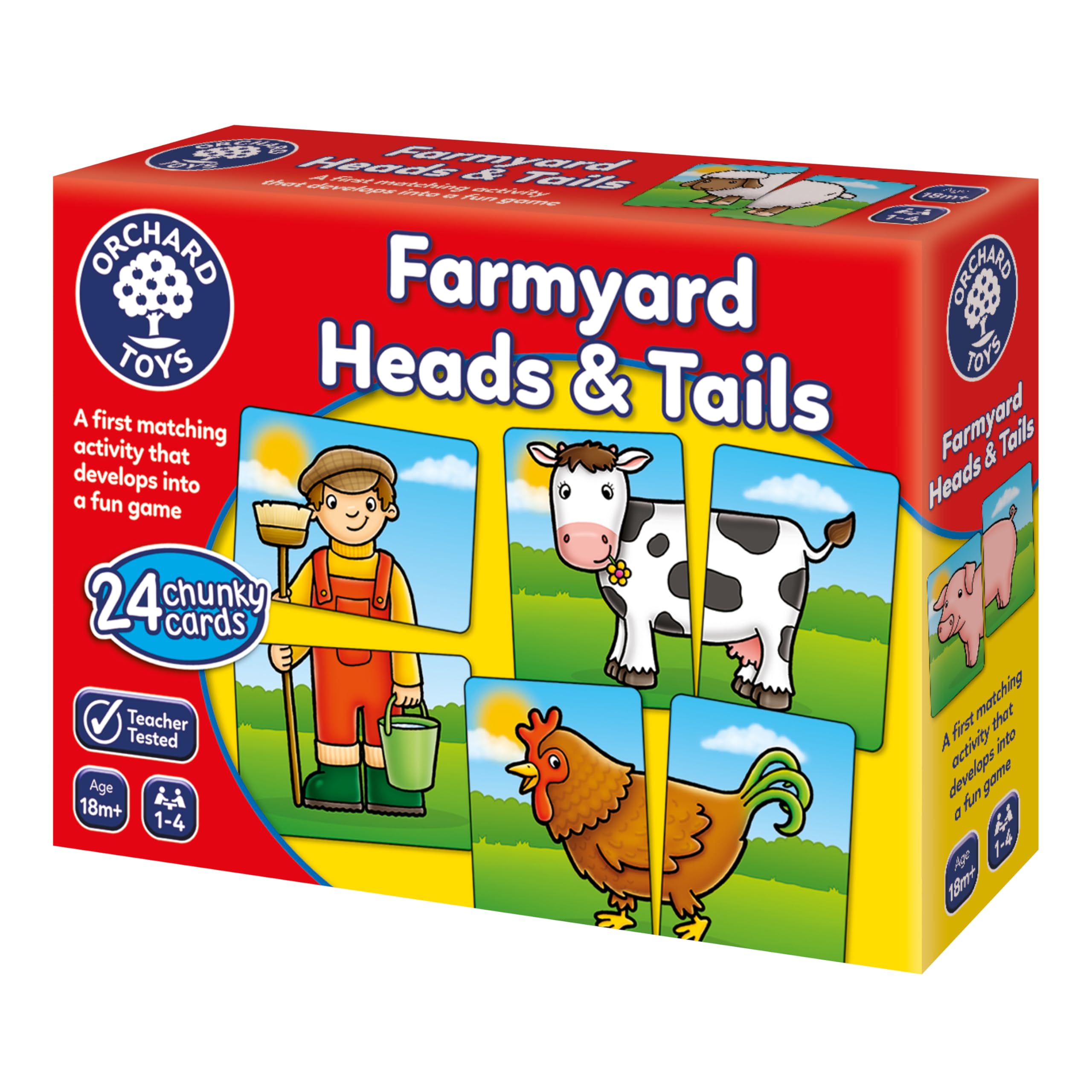 Orchard Toys Farmyard Heads & Tails Kartenspiel