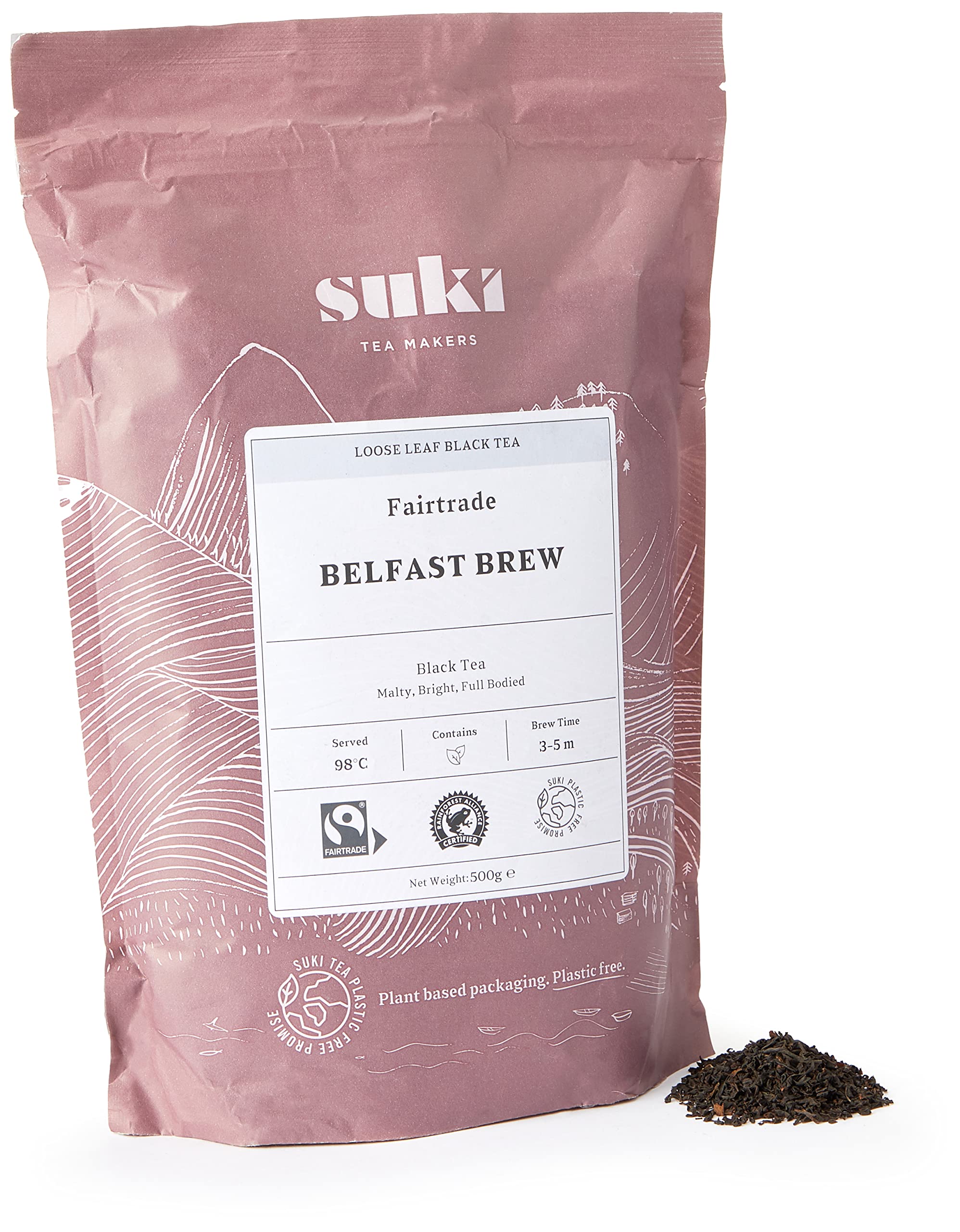 Suki Tea Belfast Brew Loser Schwarztee 500 g – Fairtrade & Rainforest Alliance zertifiziert