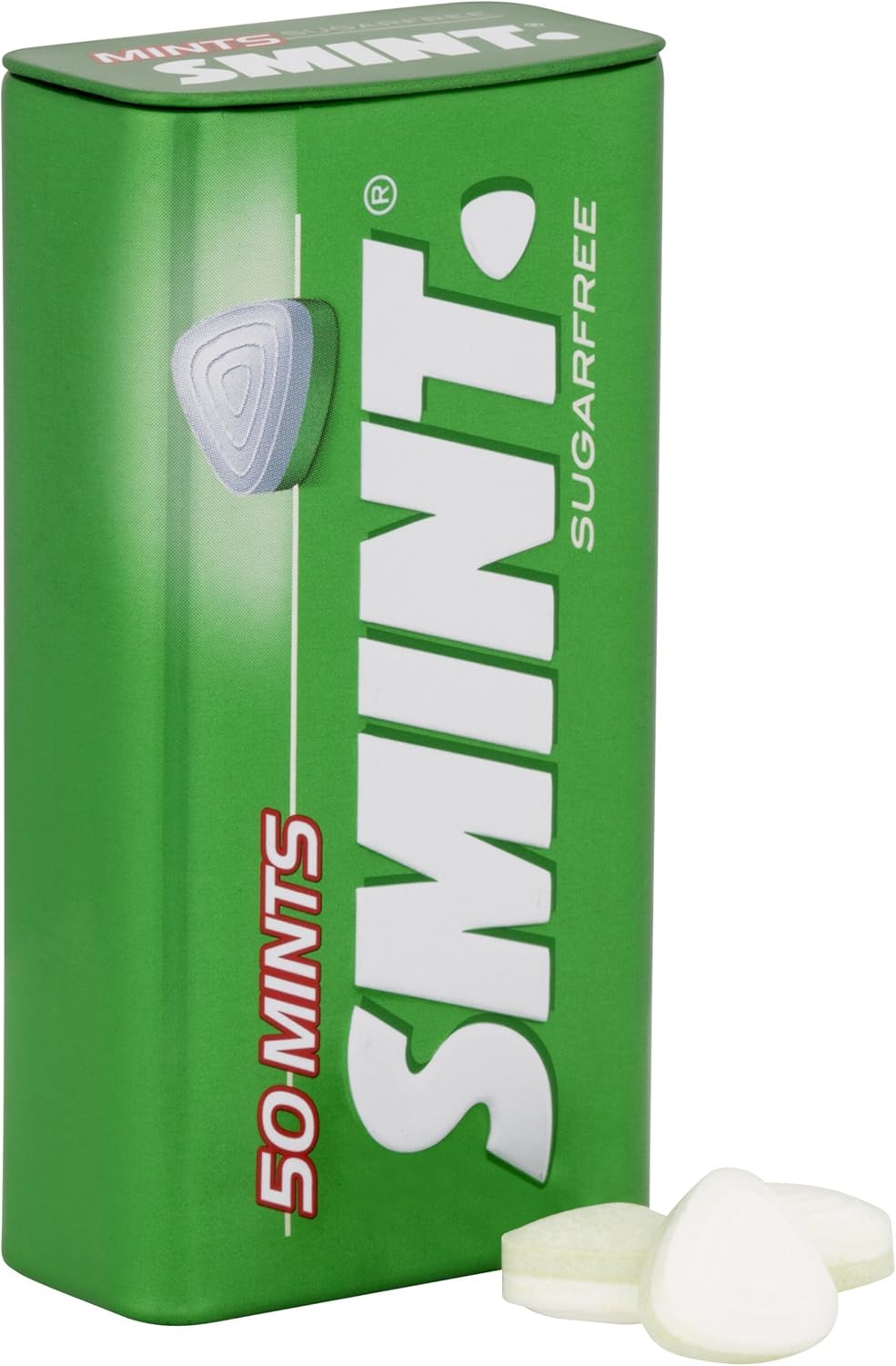 Smint - Spearmint XXL Zuckerfreie Pfefferminzbonbons (Packung mit 12 Dosen)