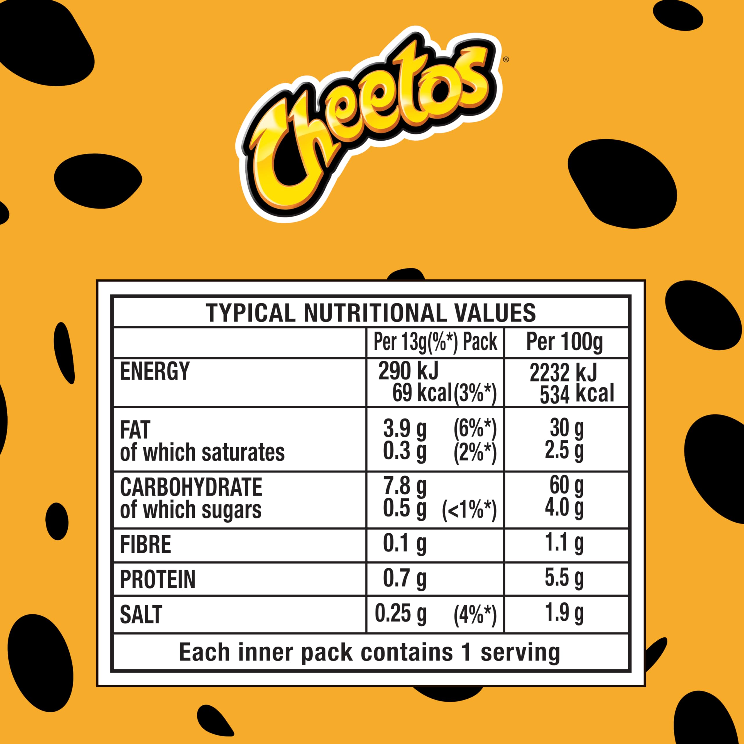 Cheetos Puffs Sweet and Spicy Flamin Hot Multipack Chips 6x13g
