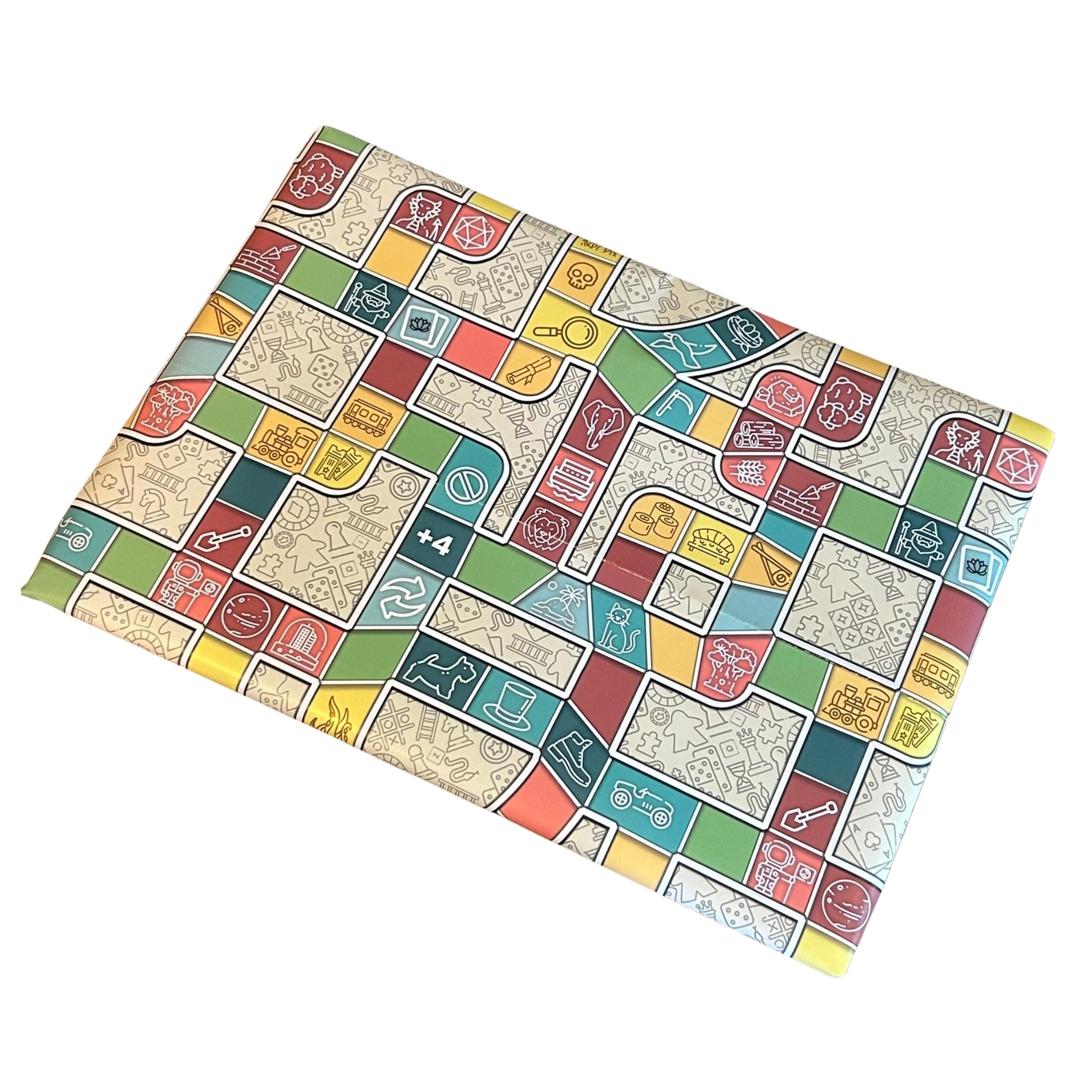 Loke Battle Mats – Geschenkpapier „Finde das Spiel“ – Geschenkpapier mit Brettspielmotiv (27 x 19 Zoll)