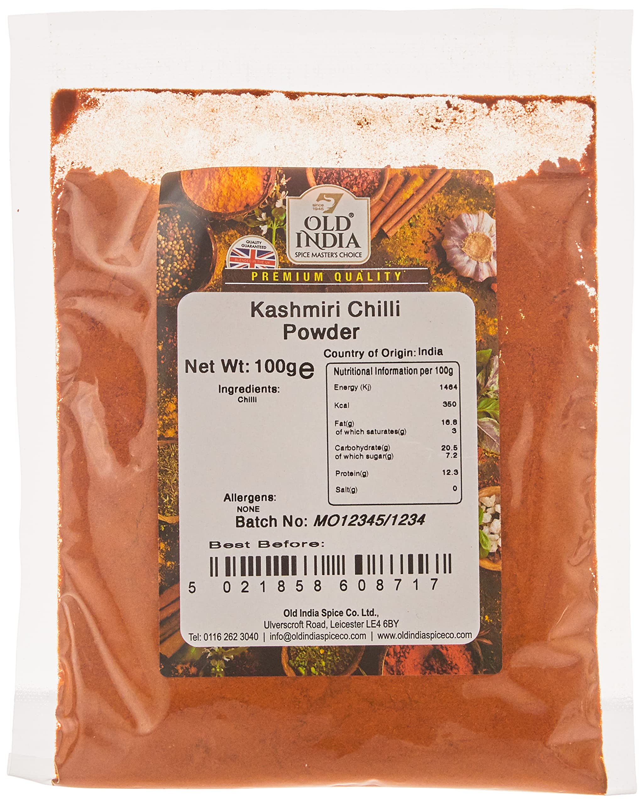 Old India Kashmiri Chilipulver 100g
