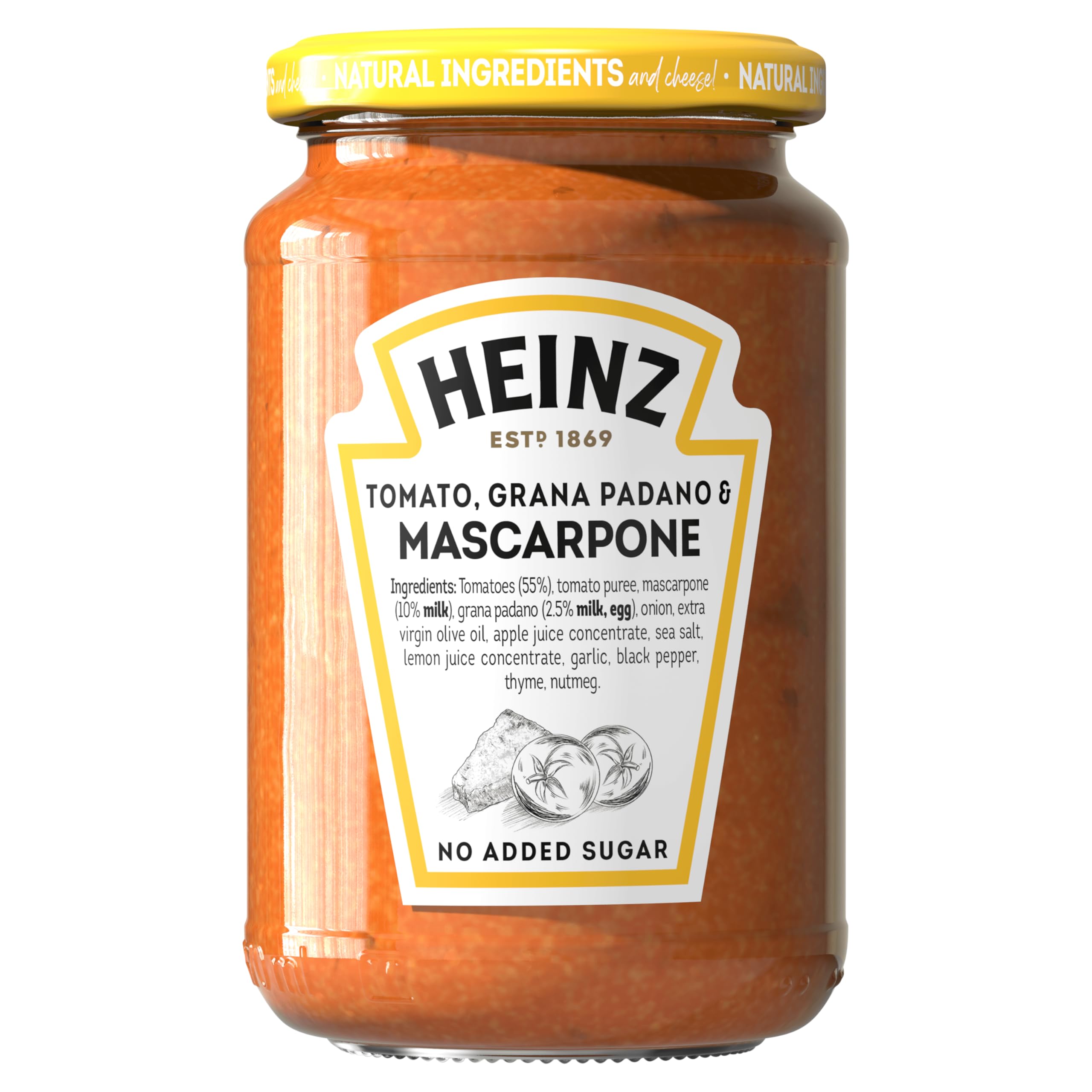 Heinz Tomaten-, Mascarpone- und Grana Padano-Nudelsauce 350 g