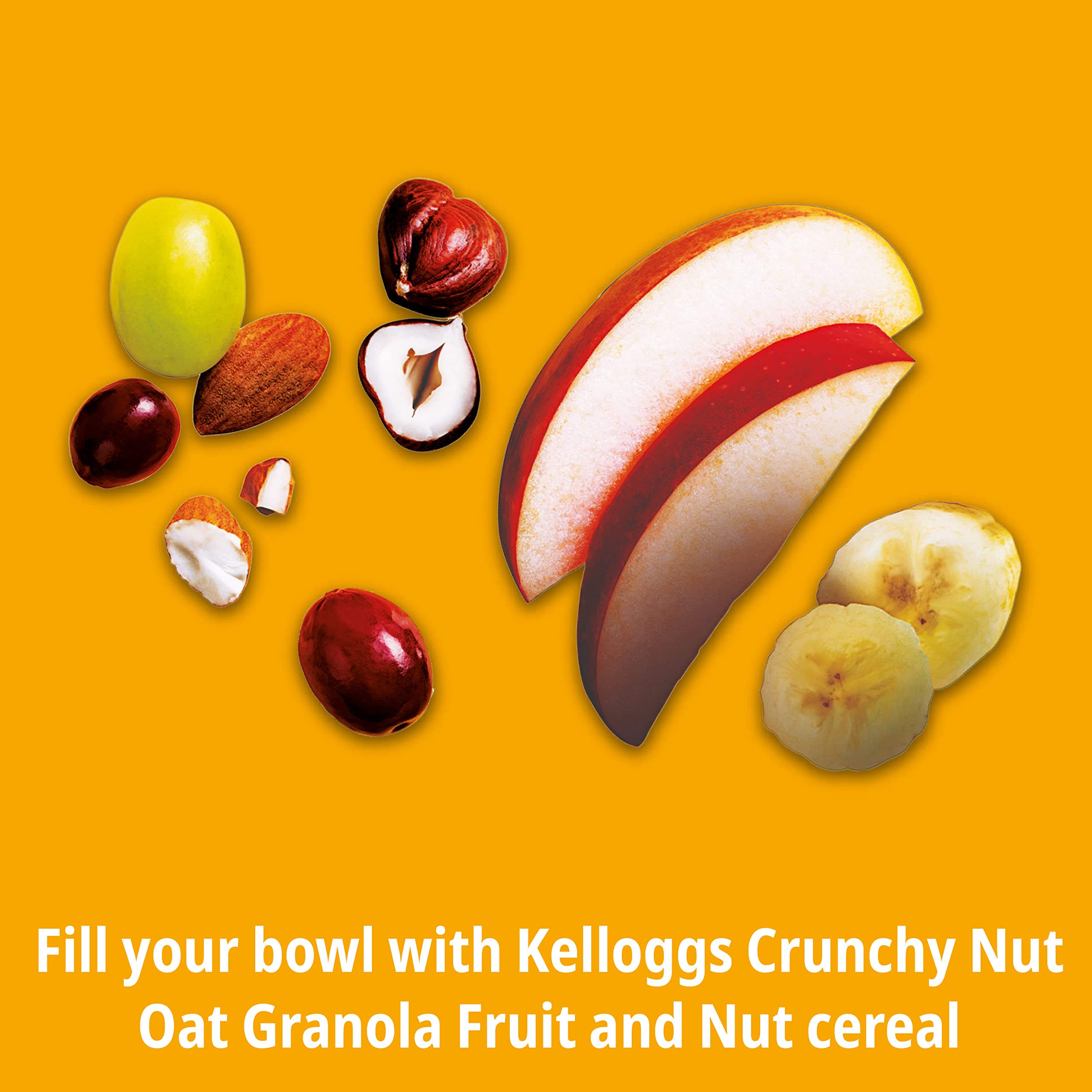 Kellogg's Crunchy Nut Frucht- und Nuss-Granola-Beutel, 380 g