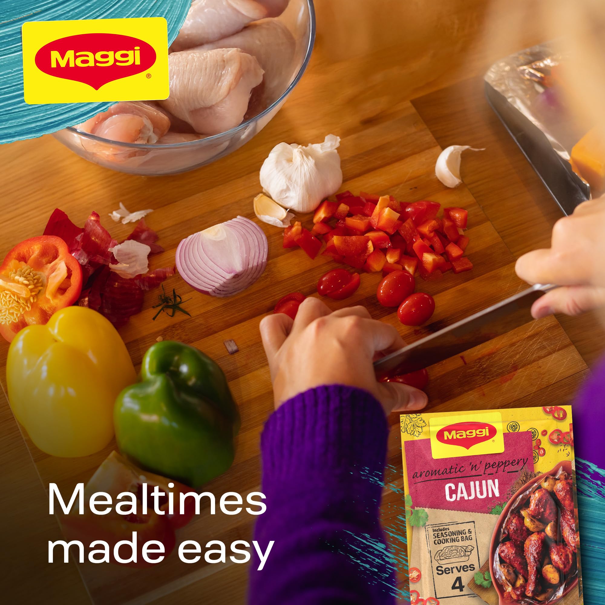 MAGGI - So Juicy Cajun Chicken Rezeptmischung (38g Beutel)