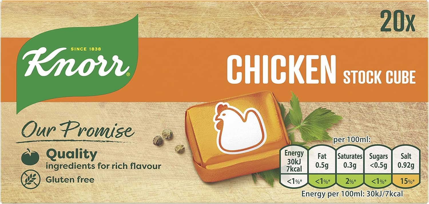 Knorr Hühnerbrühe Würfel Glutenfrei - 20 x 10g