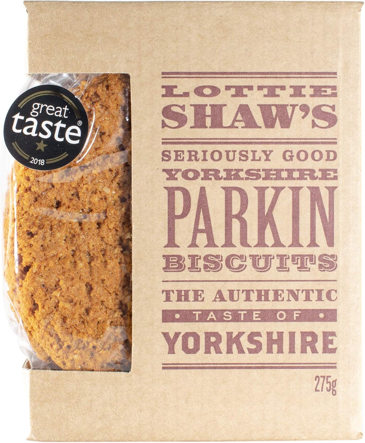 Lottie Shaws Yorkshire Parkin Keksschachtel, 275 g – Gewinner des Great Taste Award