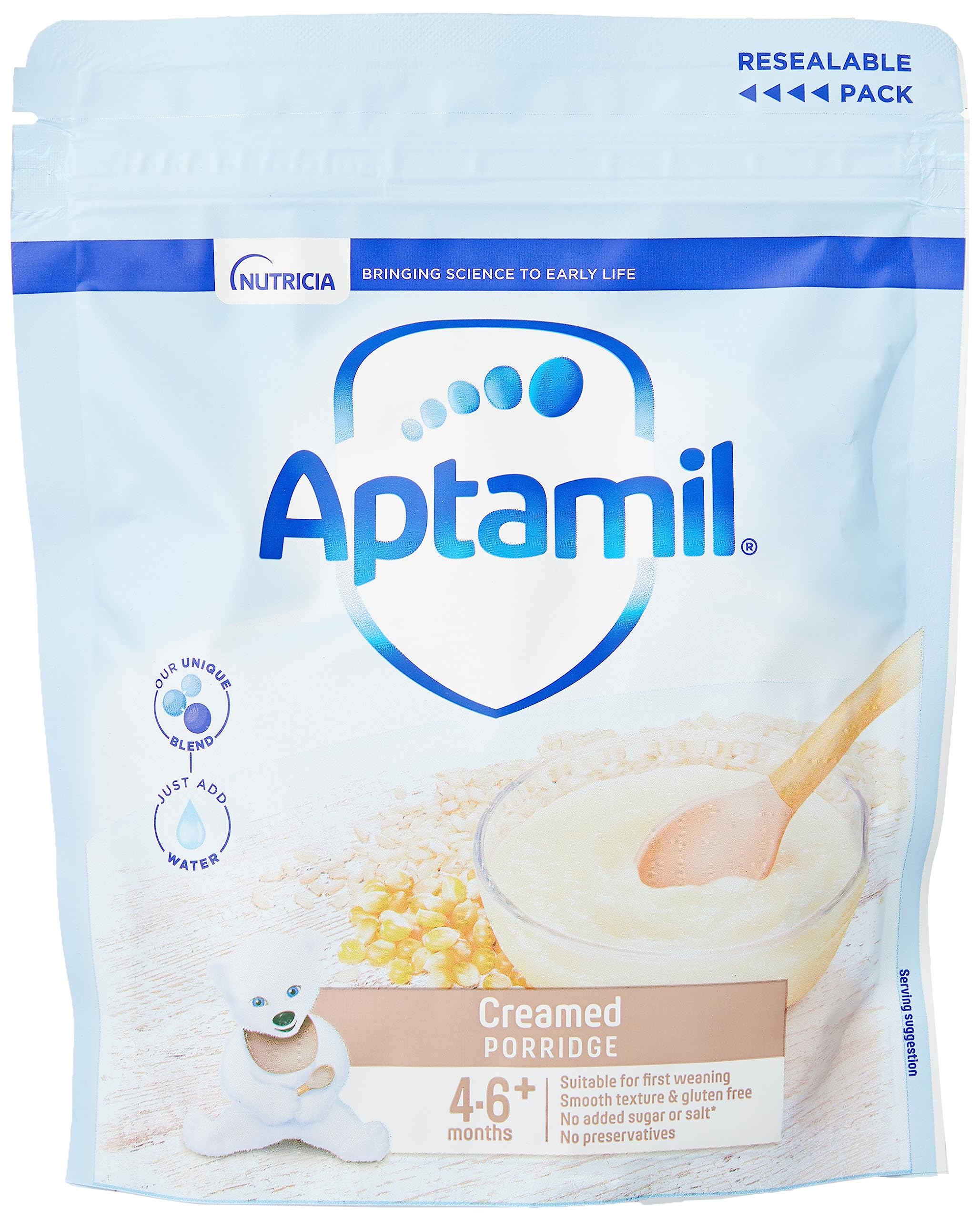 Aptamil Cremiger Brei Babynahrung, 4-12 Monate, 125 g (5er-Pack)