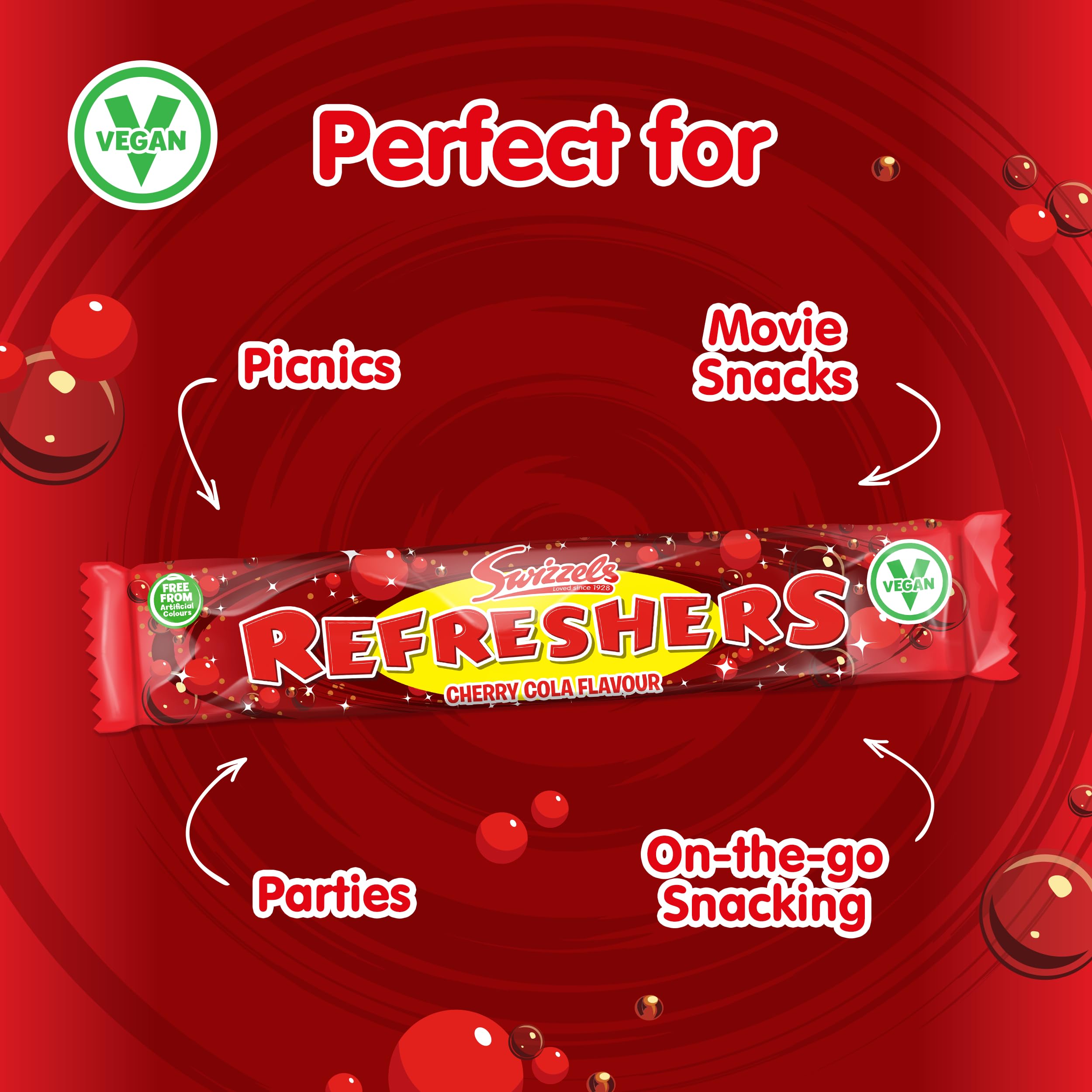 Swizzels Refreshers Cherry Cola Chew Bar (60 Stück)