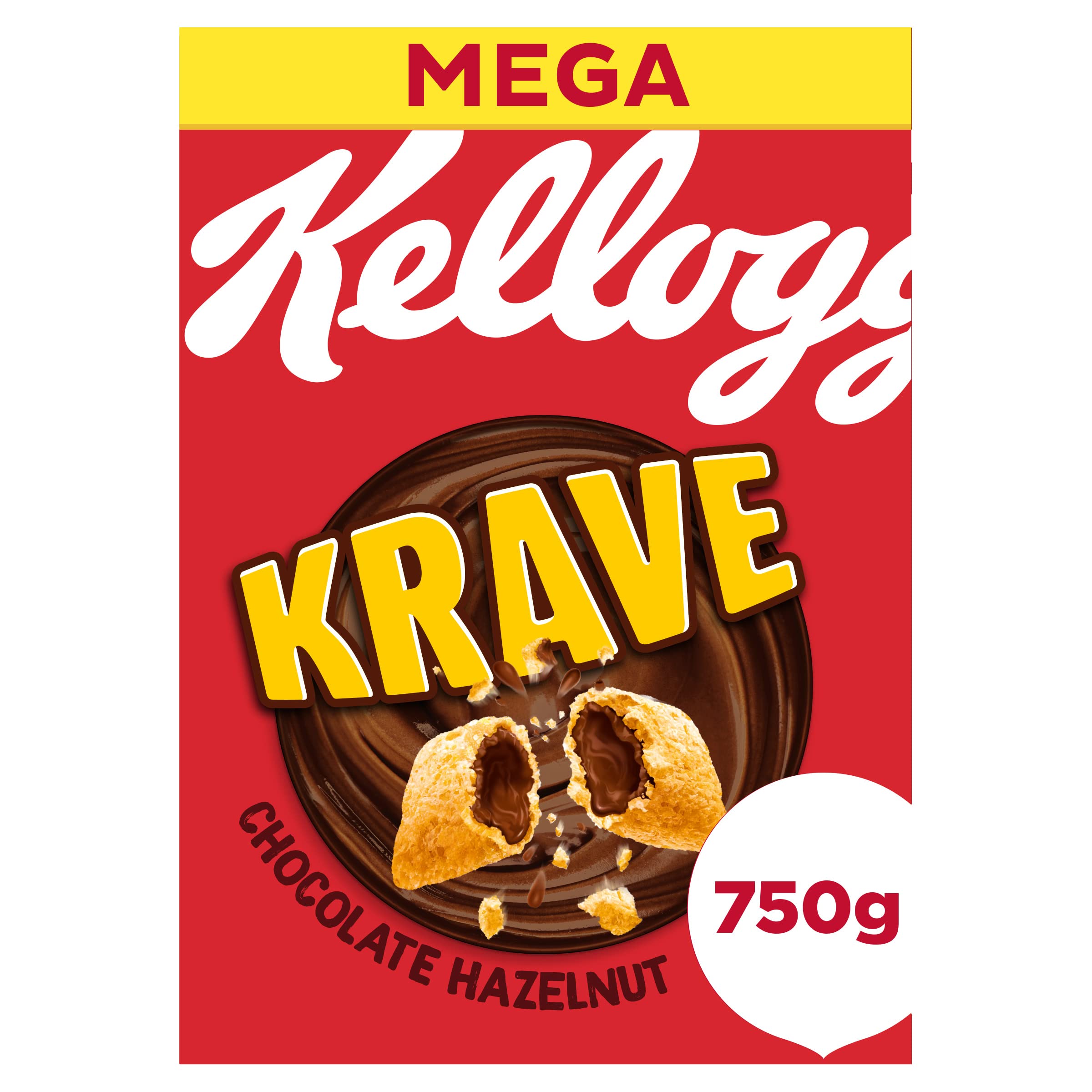 Kellogg's Krave Schokoladen-Haselnuss-Frühstücksflocken, 750 g