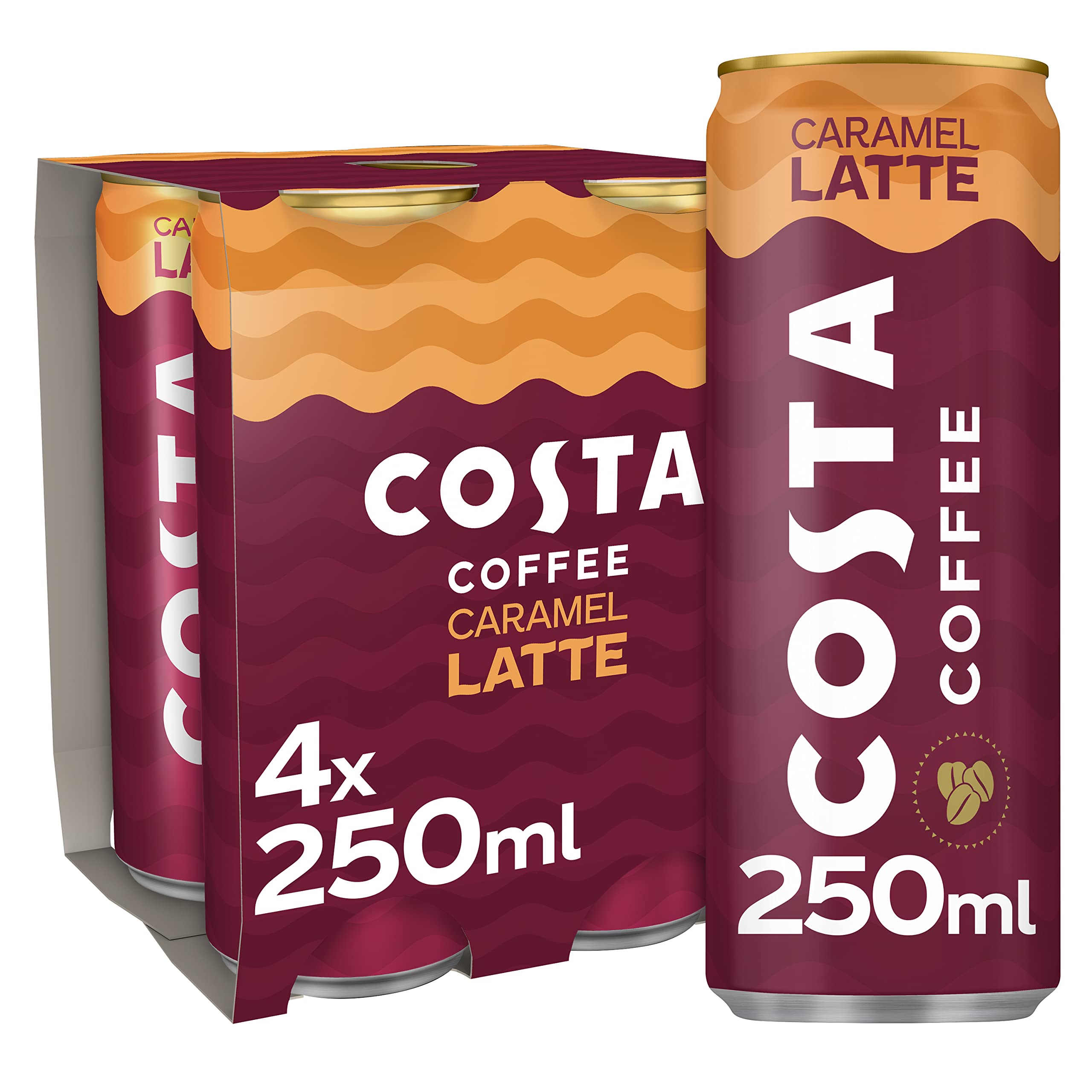 Costa Coffee - Caramel Latte trinkfertig 4 x 250 ml