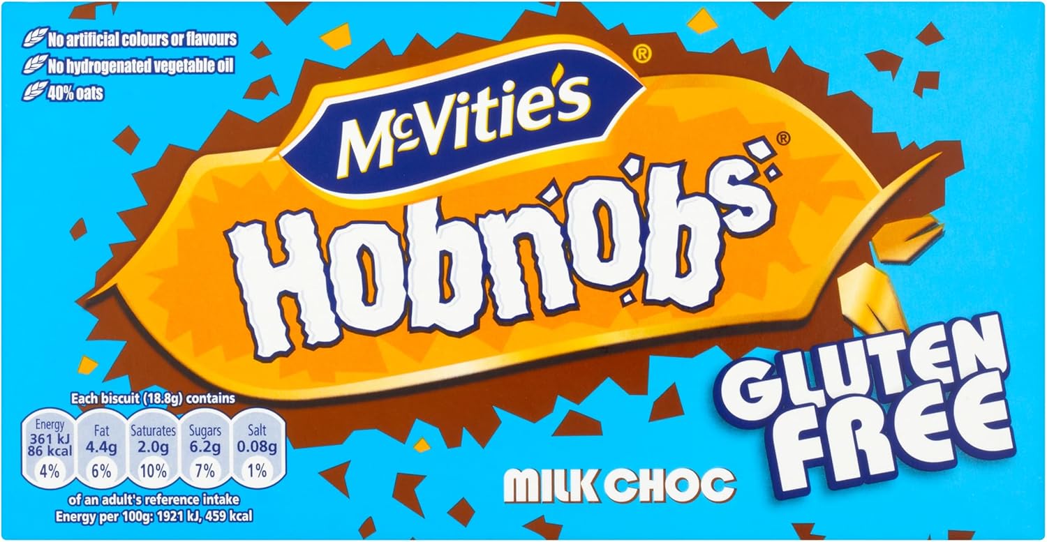 McVitie's glutenfreie Milchschokoladen-Hobnobs-Kekse, 150 g