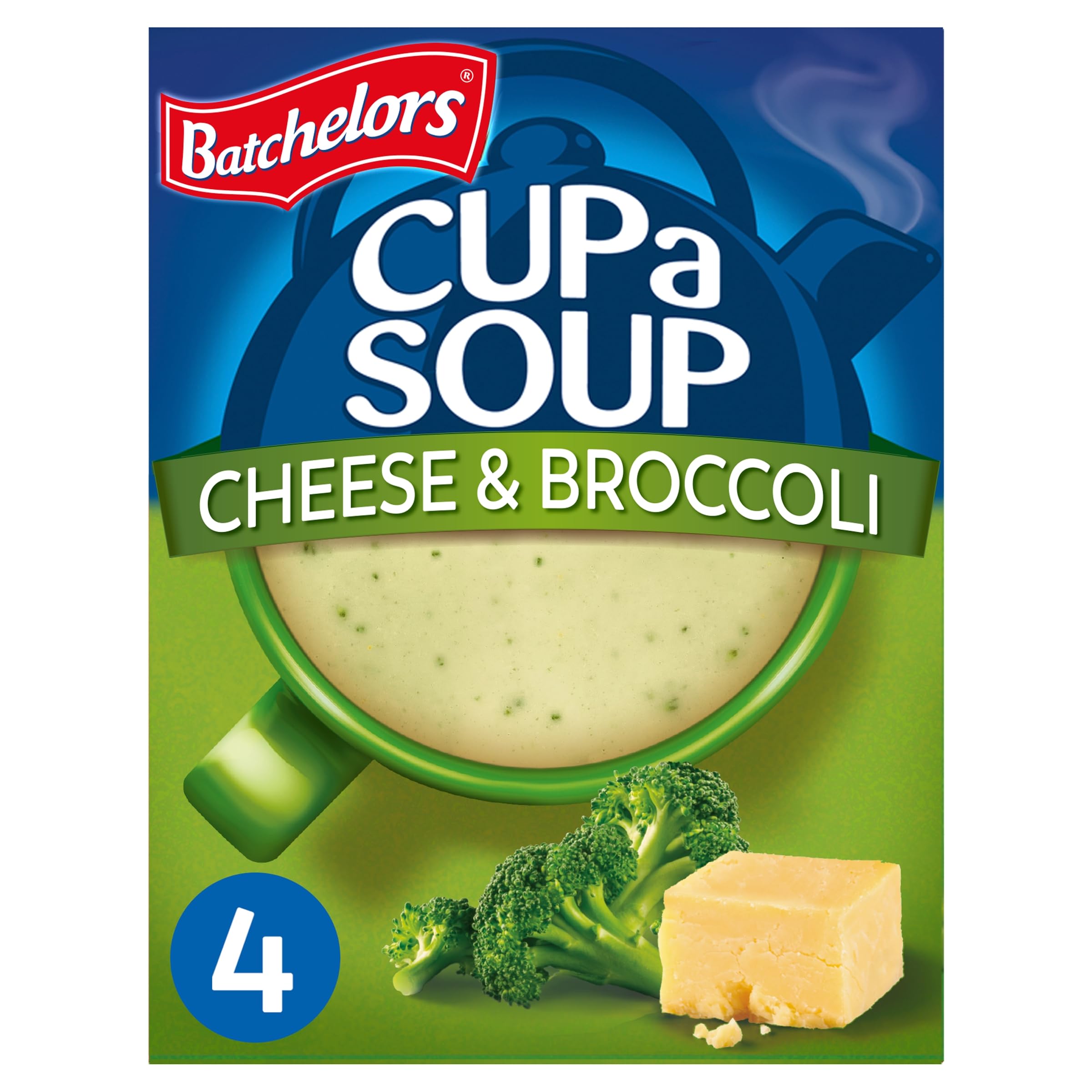 Batchelors Cup a Soup Käse & Brokkoli Instantsuppe in Beuteln, 4 Beutel, 92 g