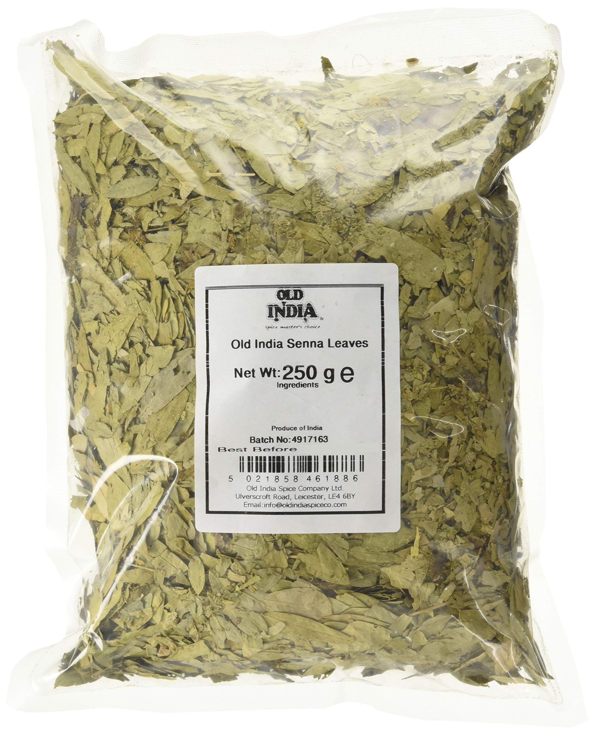 Old India Sennesblätter 250 g – Natürliches Kräutergewürz zum Kochen
