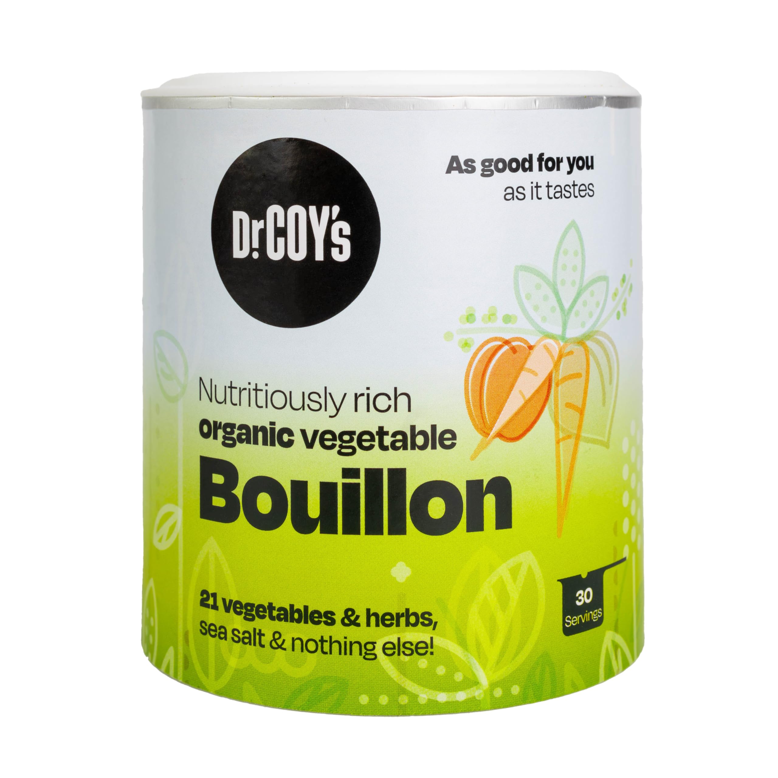 Dr. Coy's Bio Gemüsebrühe Pulver 150g - Vegane, glutenfreie Brühe