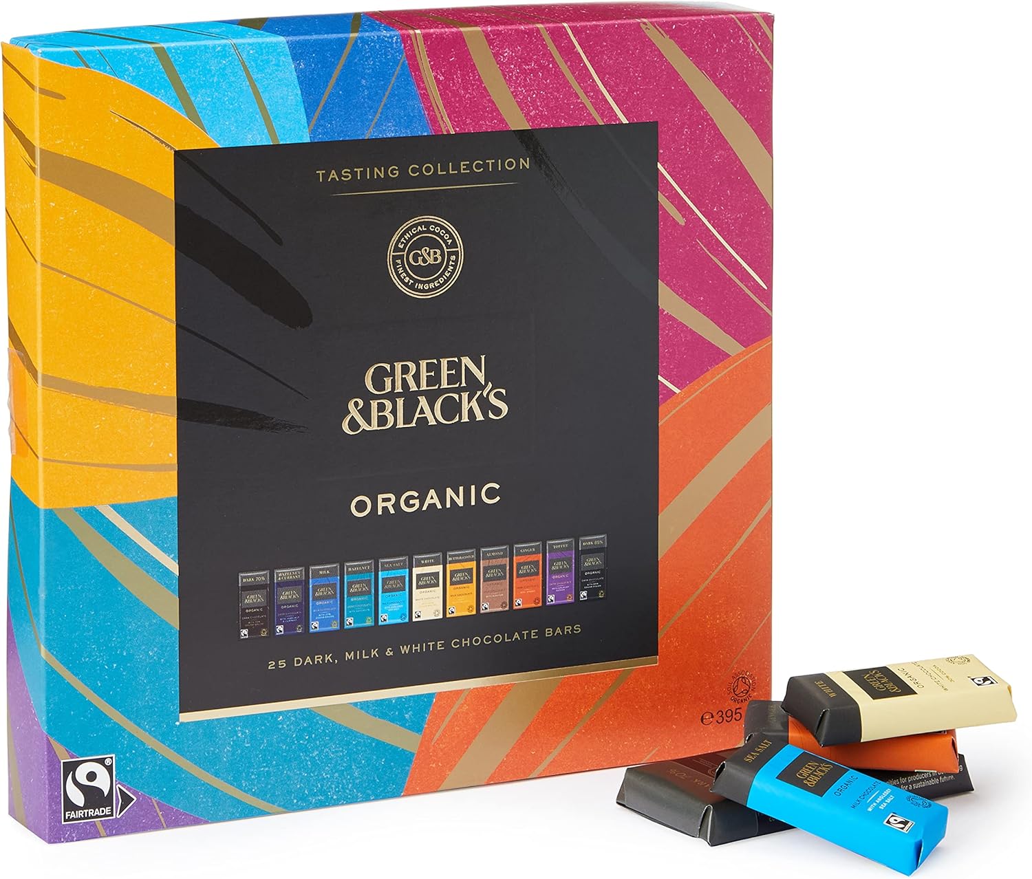 Green & Black's Bio-Schokoladenriegel der Tasting Collection, 395 g