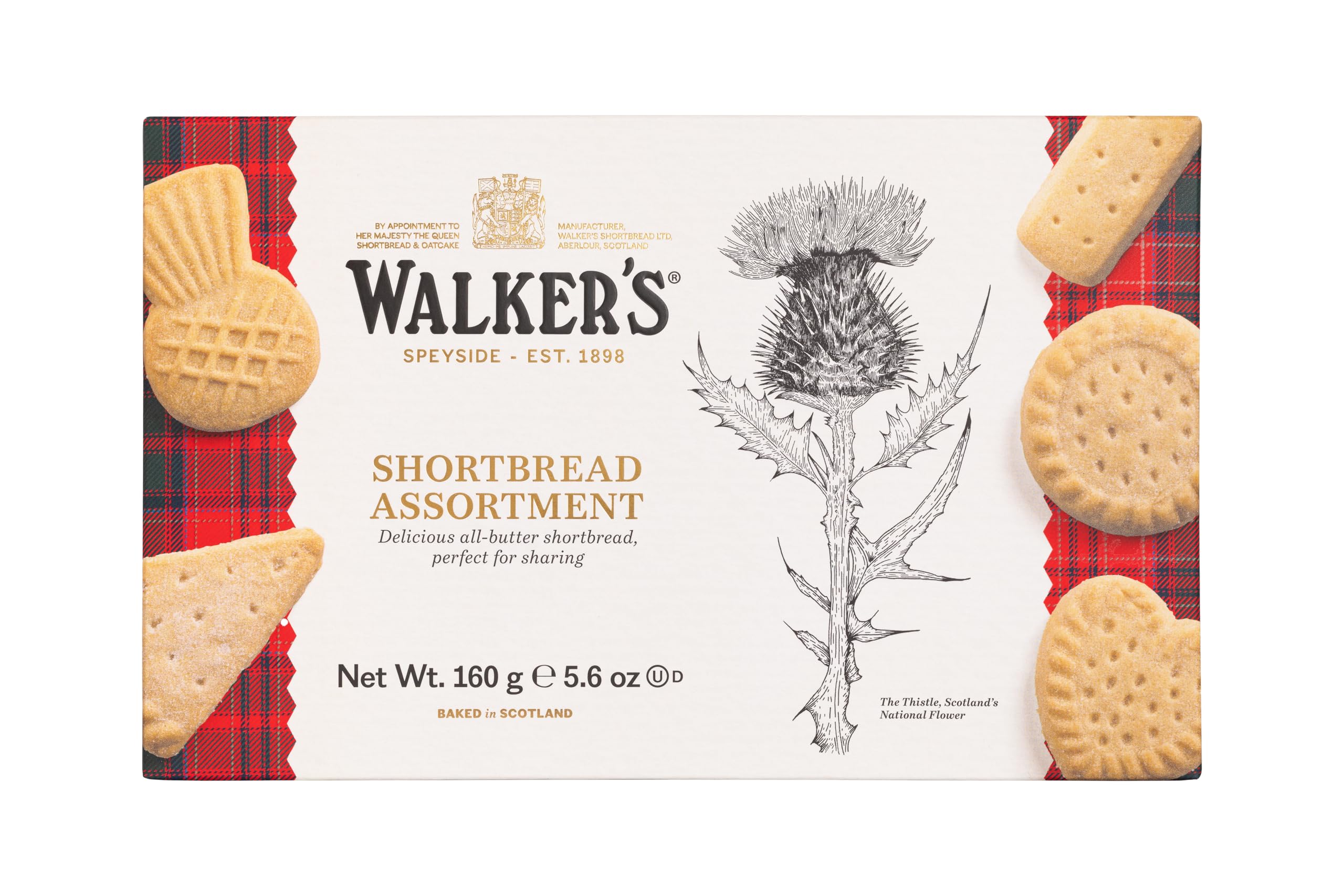 Walker's Shortbread-Sortiment (160 g) – Schottische Kekse aus reiner Butter