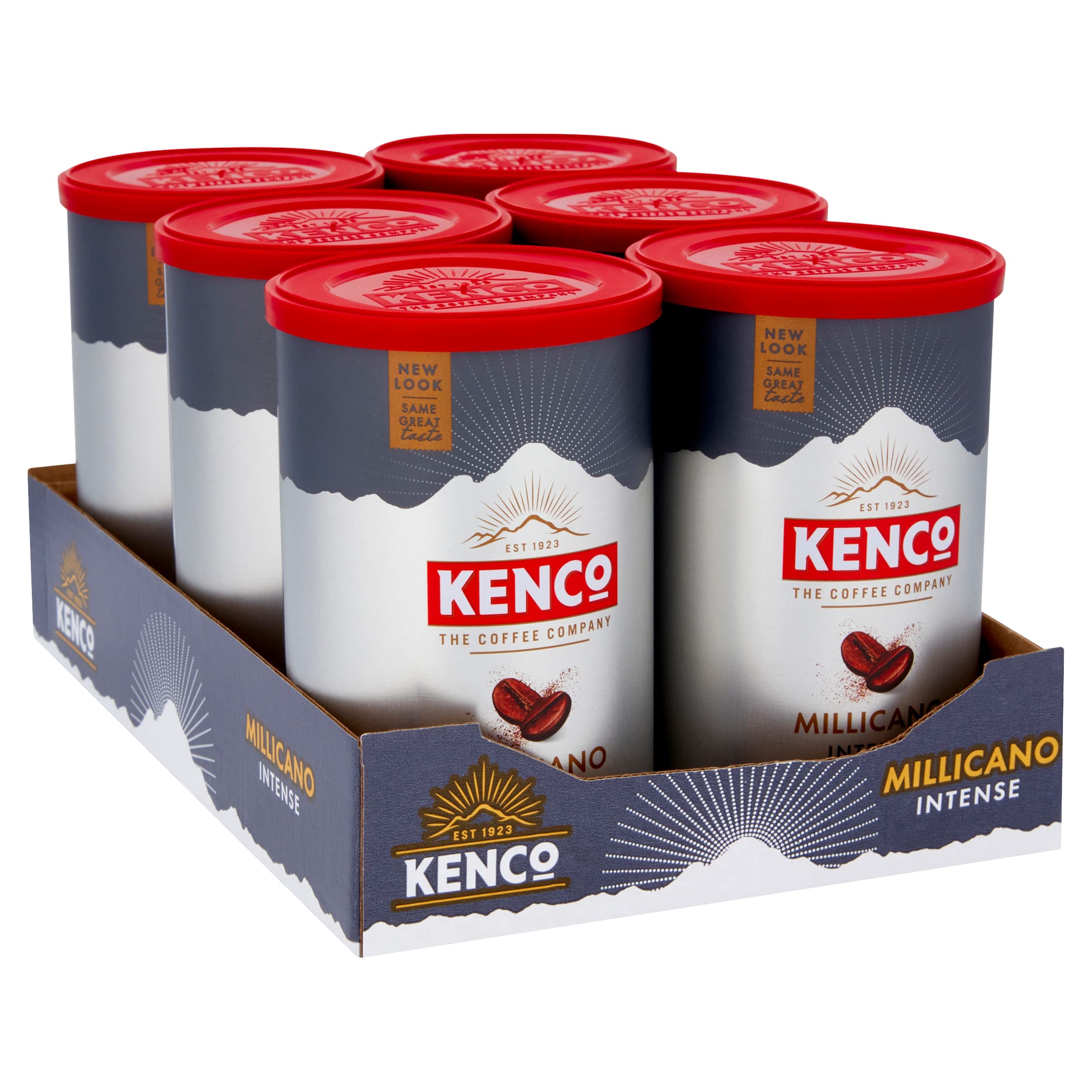 Kenco Millicano Americano Intense Instantkaffee 95 g (Packung mit 6 Dosen, insgesamt 570 g)