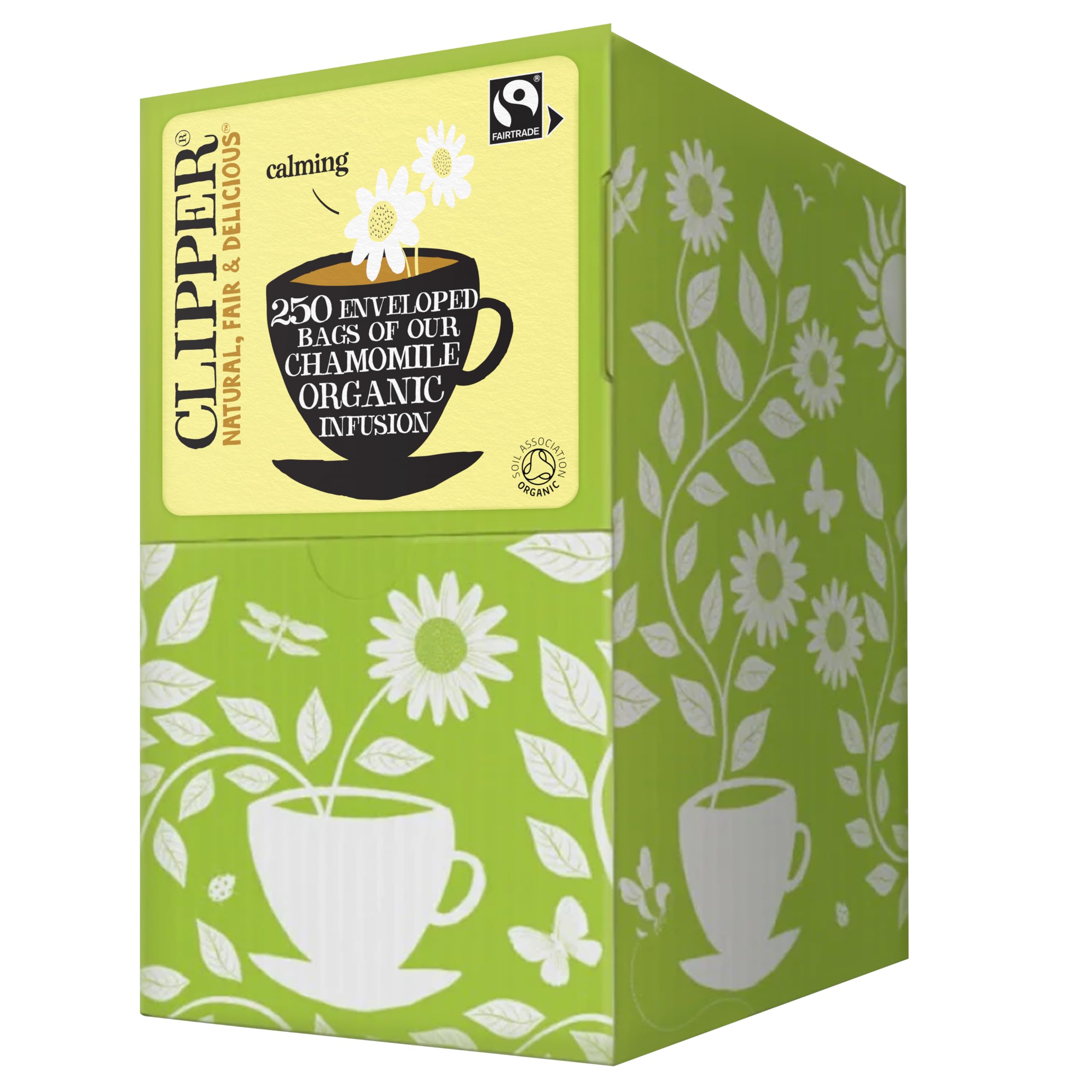Clipper - Bio-Kamillenteebeutel | 250 einzeln verpackte Fairtrade-Aufgussbeutel