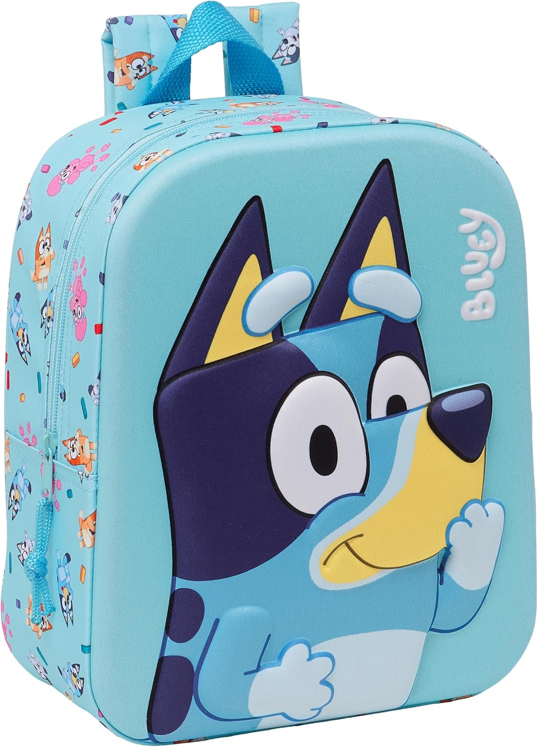 Safta Blue 3D Kindergartenrucksack – Trolley-kompatibel, leicht zu reinigen (M011A-612433011)