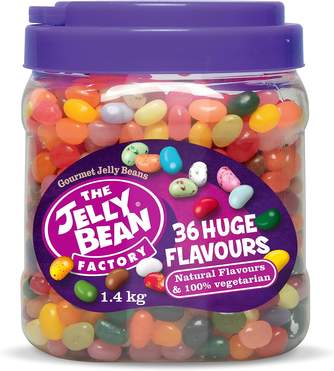 The Jelly Bean Factory Riesige Geschmacksrichtungen, 1,4 kg Gourmet-Jelly-Beans-Glas