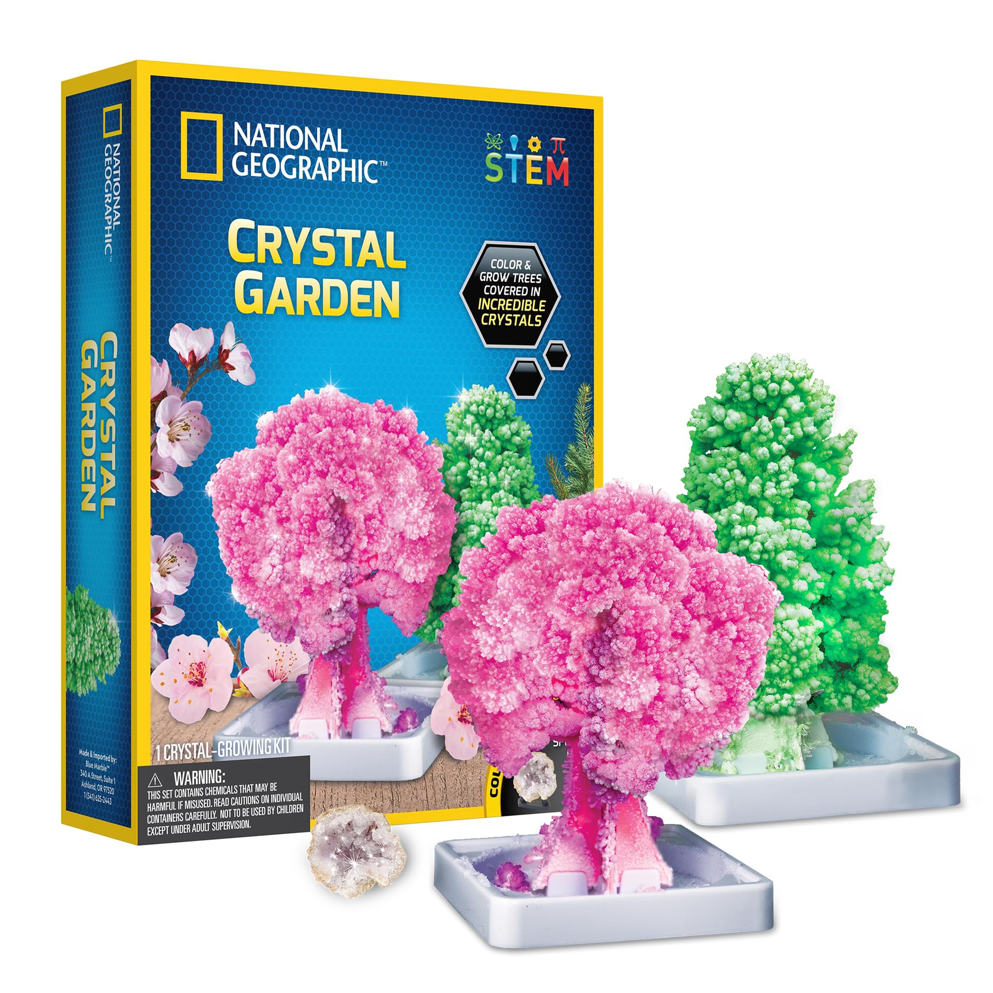 National Geographic Crystal Garden Growing Kit – Wissenschaftliches Experiment für Kinder ab 8 Jahren