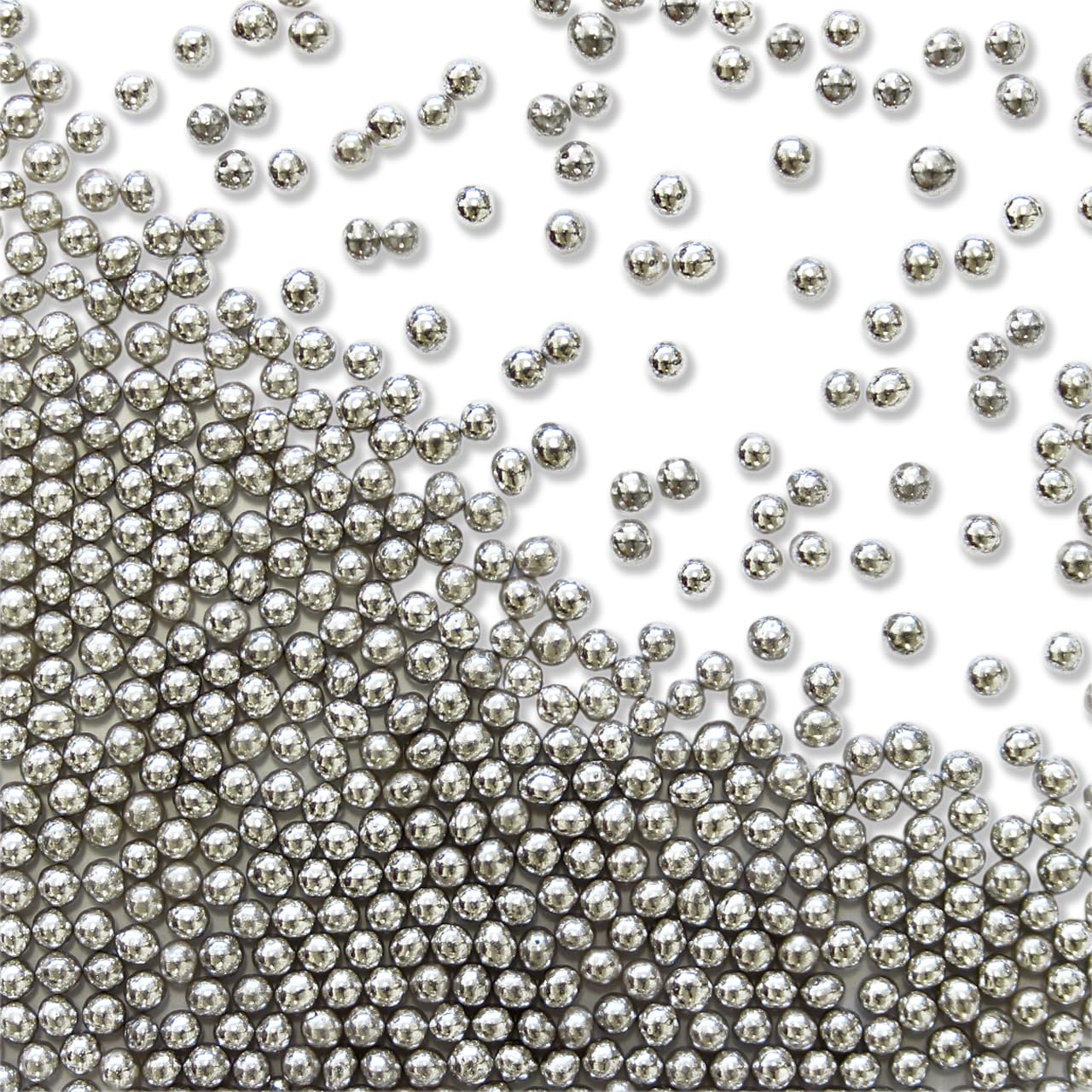 PME – Essbare Kuchendekorationen aus silbernen Zuckerperlen (25 g, 2,3 mm)