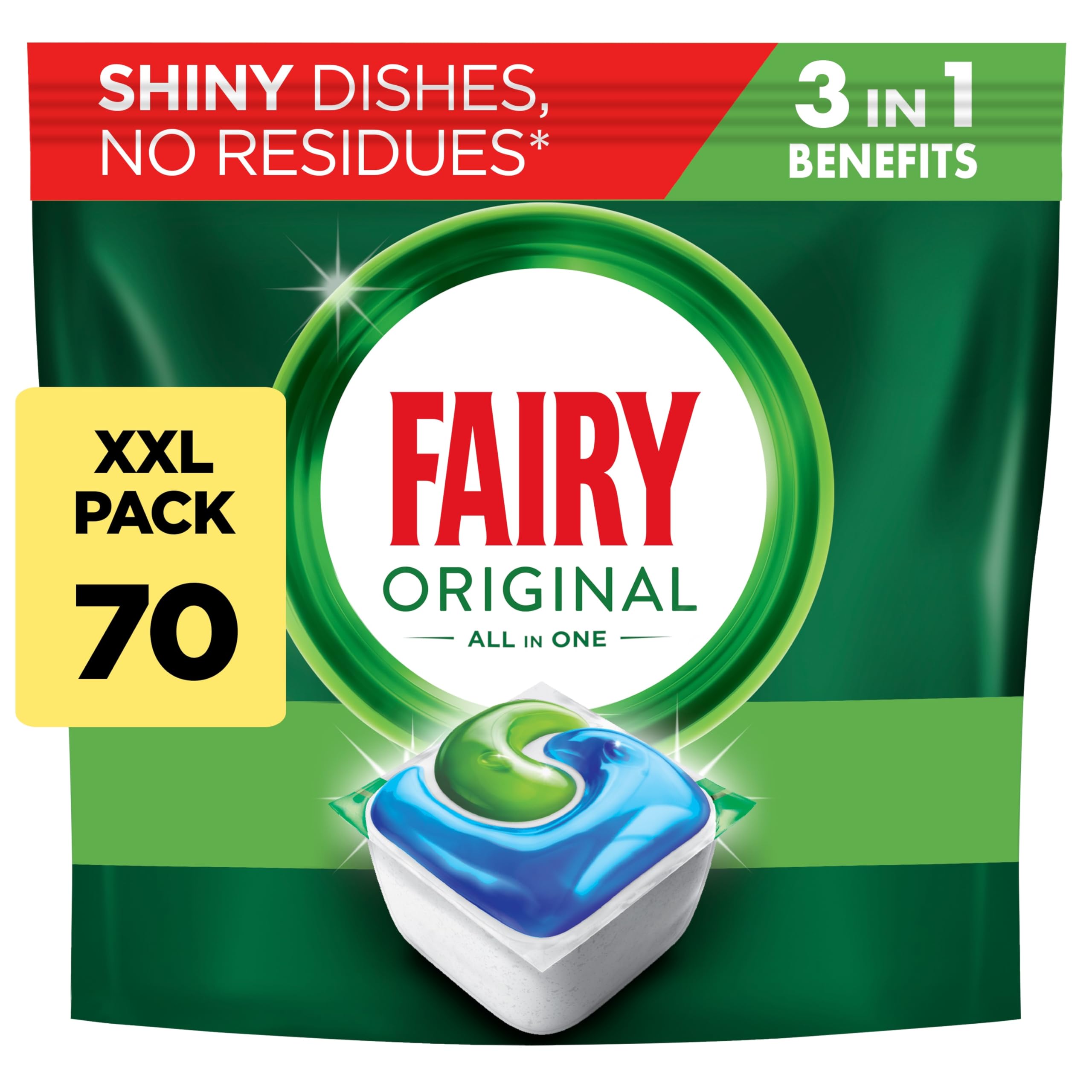 Fairy Original All-in-1 Geschirrspültabs (70 Tabs)