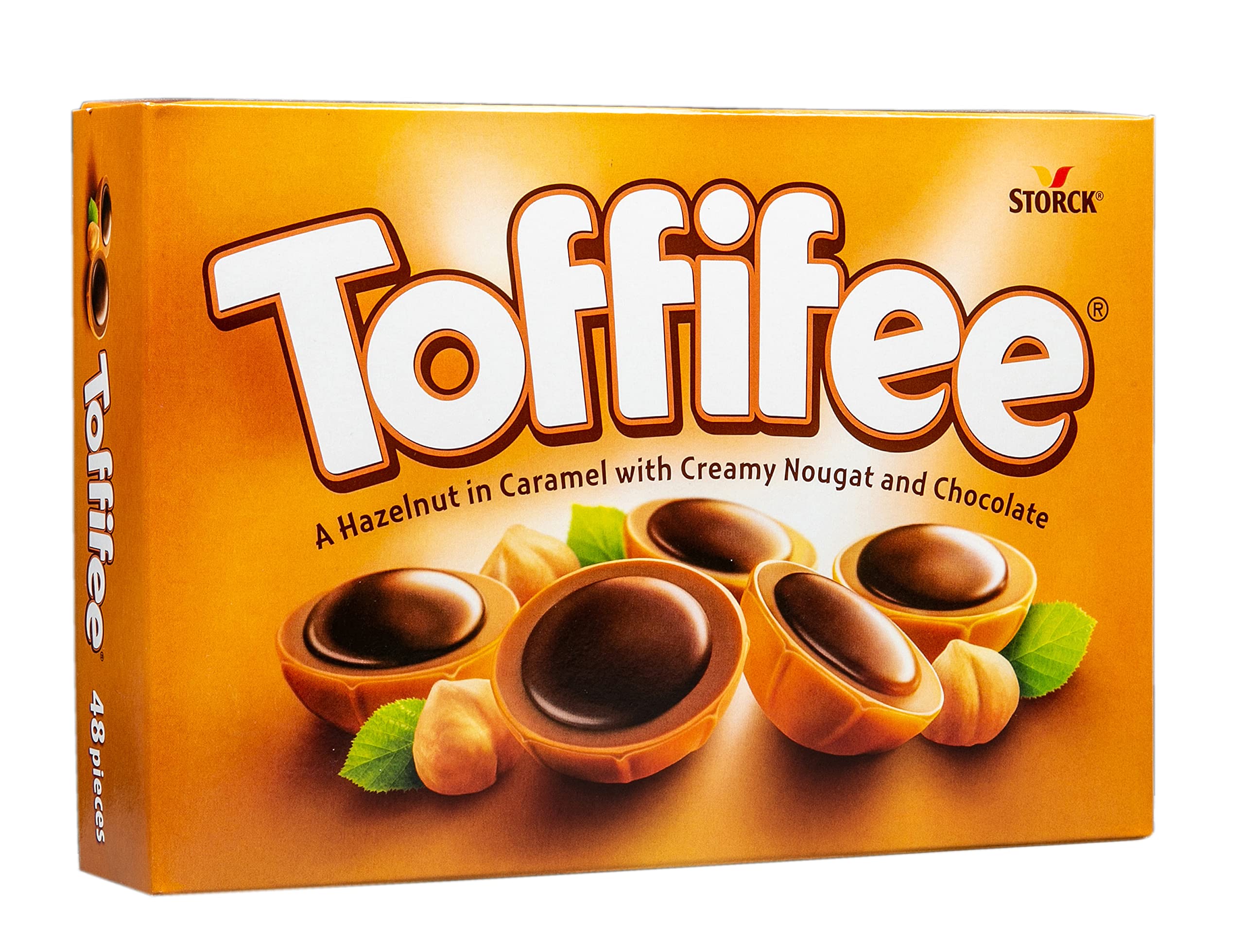 Toffifee Chewy Nougat Karamellbecher mit Haselnuss & Milchschokolade, 48 Stück