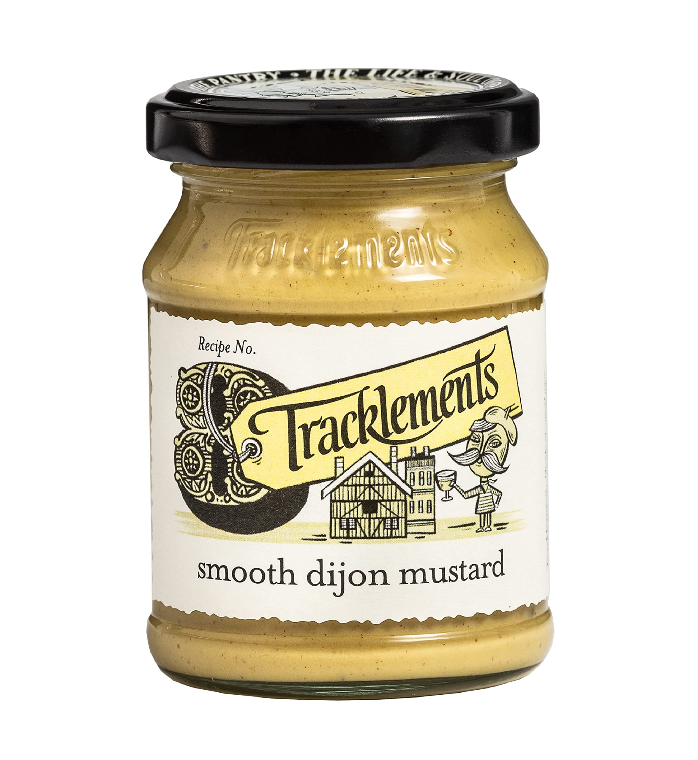 Tracklements Sanfter Dijon-Senf 140 g – Veganes, glutenfreies, preisgekröntes Gewürz