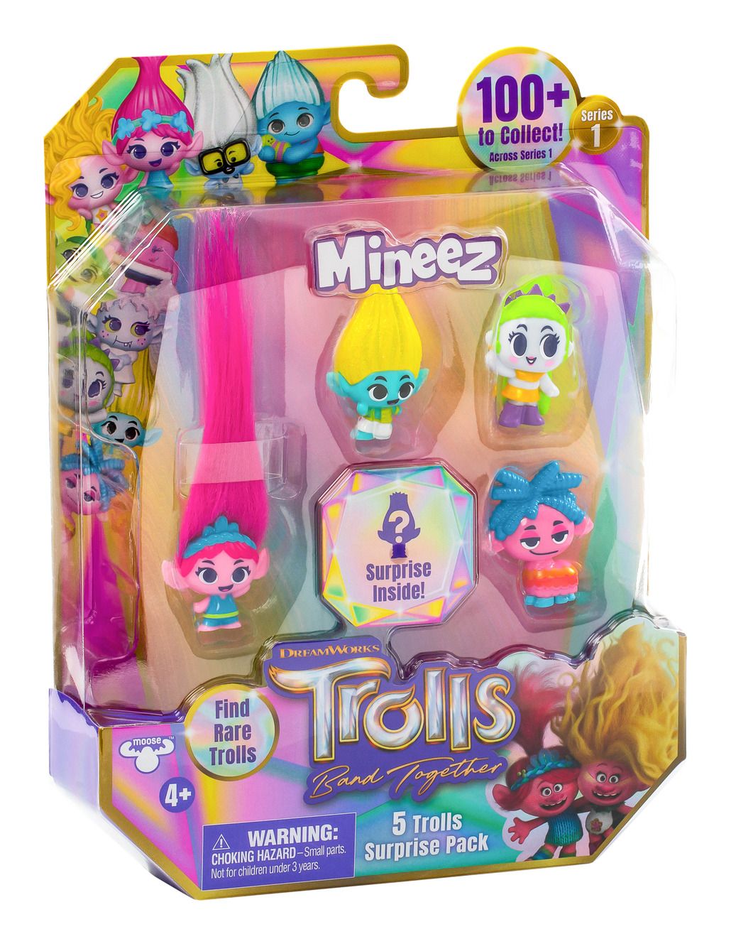 Trolls Mineez S1 – 5-Figuren-Überraschungspaket mit Zubehör